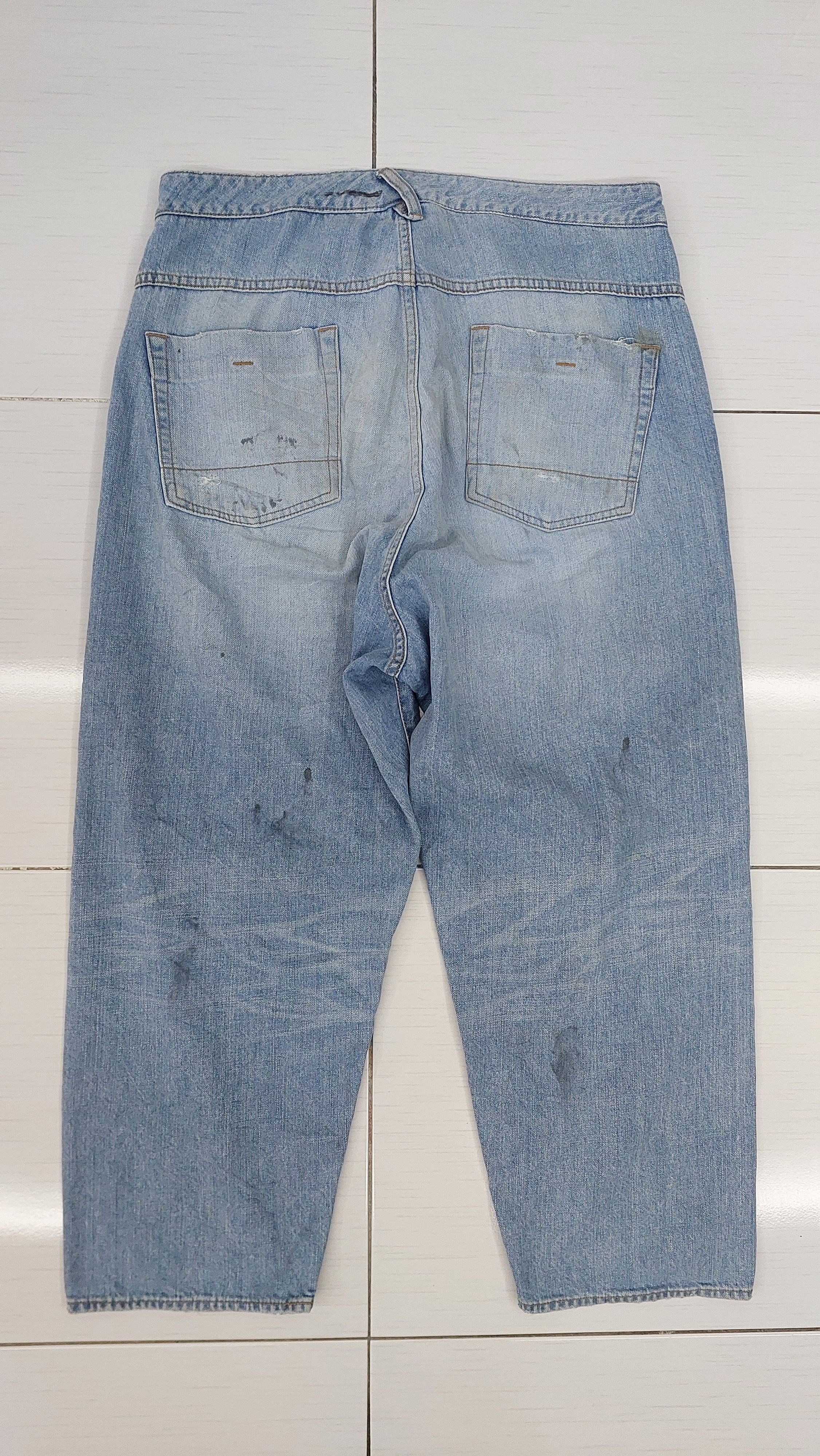 Bukht × Japanese Brand Bukht Trousers Salvage Distressed Jeans Pant Size US 34 / EU 50 - 5 Thumbnail