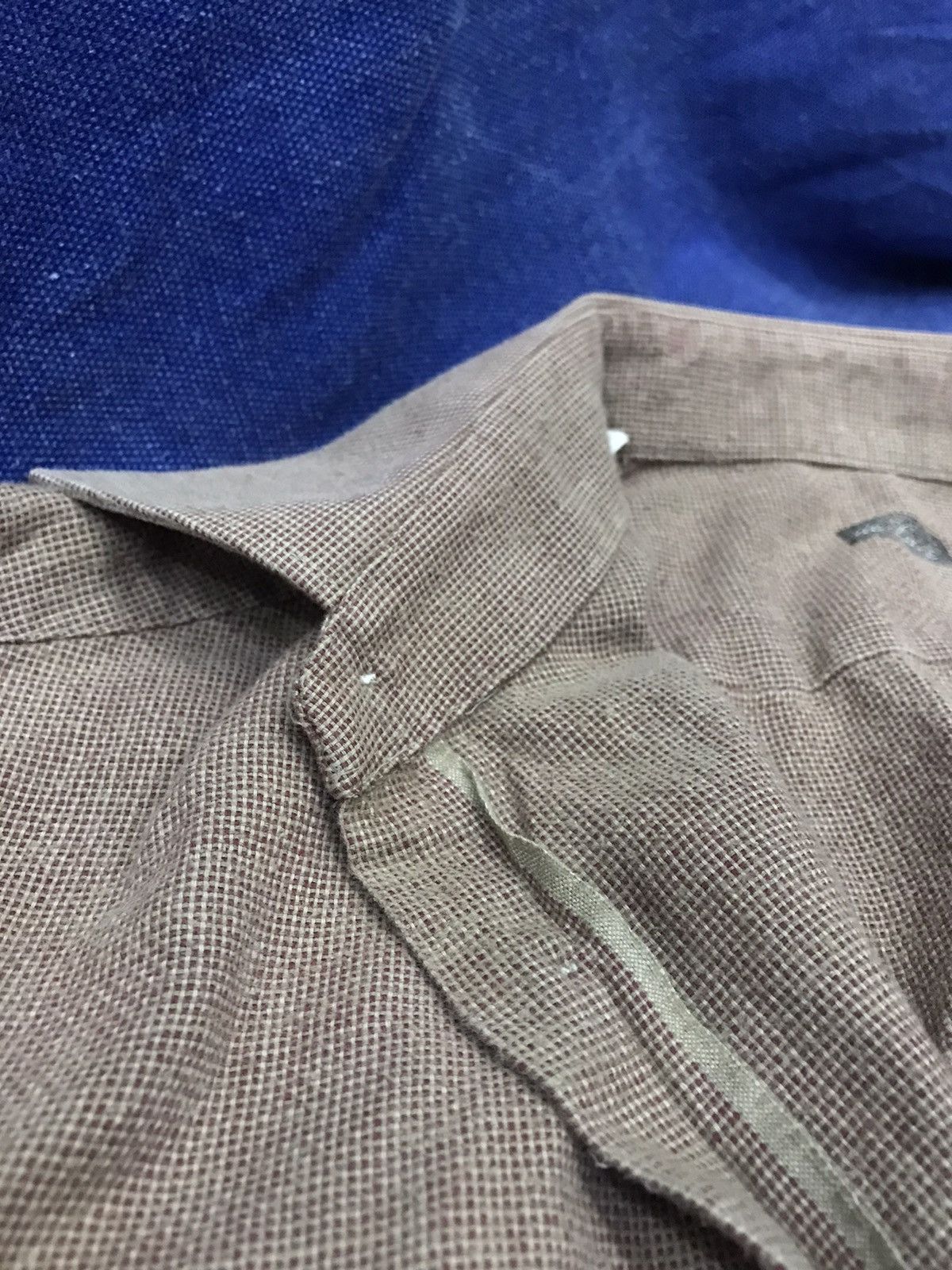 Self Edge SELVEDGE VINTAGE FLANNEL SHIRT pinkish nude Size US S / EU 44-46 / 1 - 8 Thumbnail