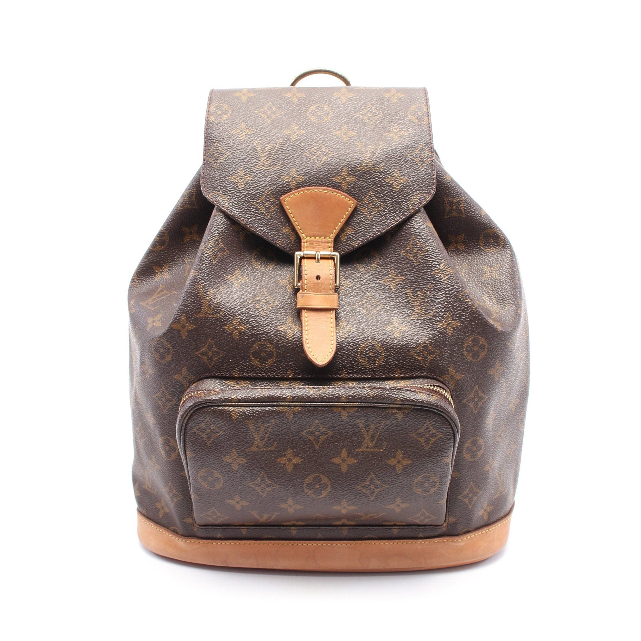 Louis Vuitton Louis Vuitton Montsouris Gm Monogram Backpack Rucksack Leather Brown Size ONE SIZE - 1 Thumbnail