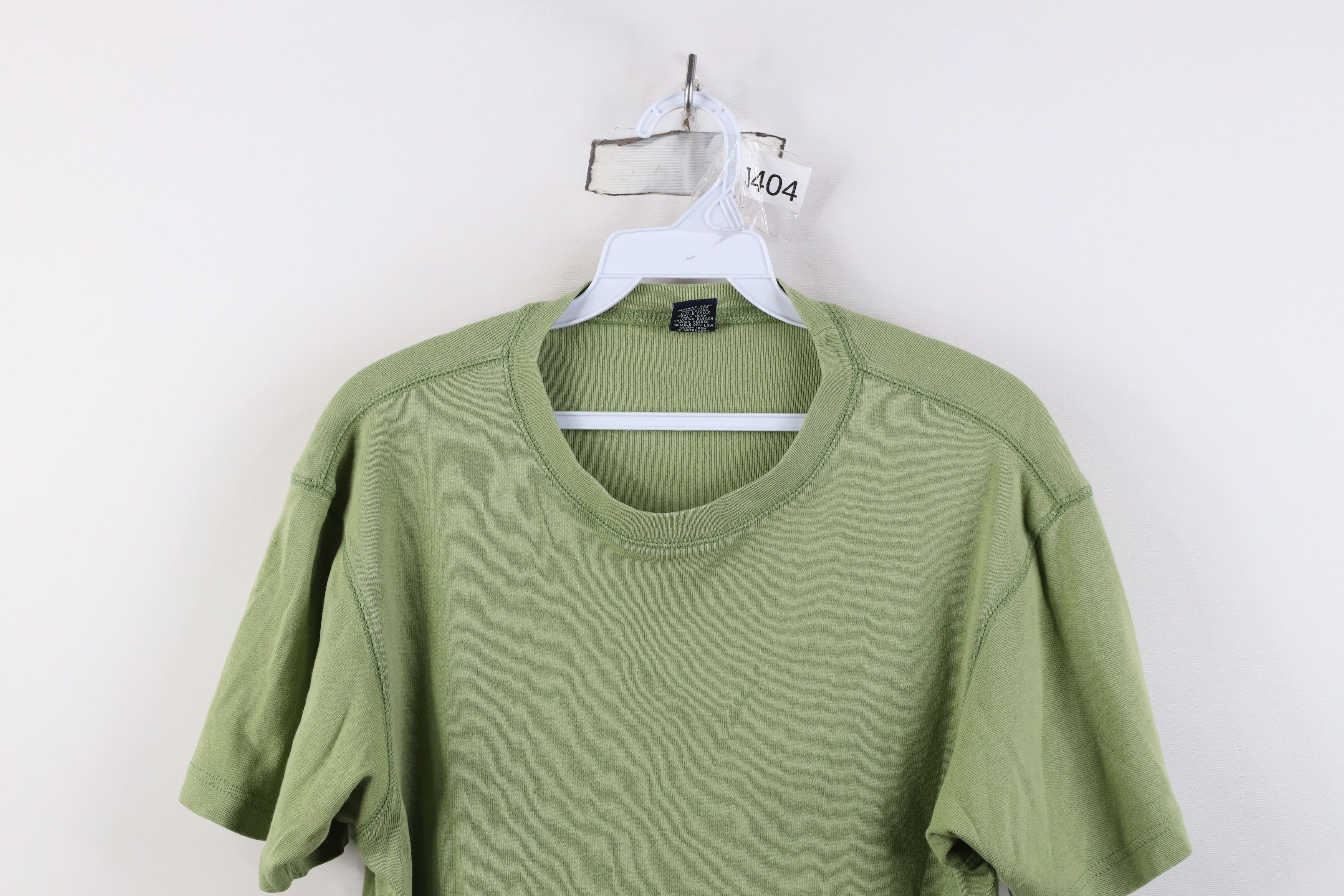 Gap Vintage 90s Gap Blank Babydoll Ribbed Knit T-Shirt Green Size S / US 4 / IT 40 - 2 Thumbnail