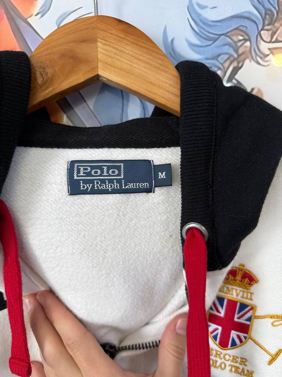 Polo Ralph Lauren Vintage Polo Ralph Lauren Hoodie White Y2K cheef keef Size US M / EU 48-50 / 2 - 5 Thumbnail