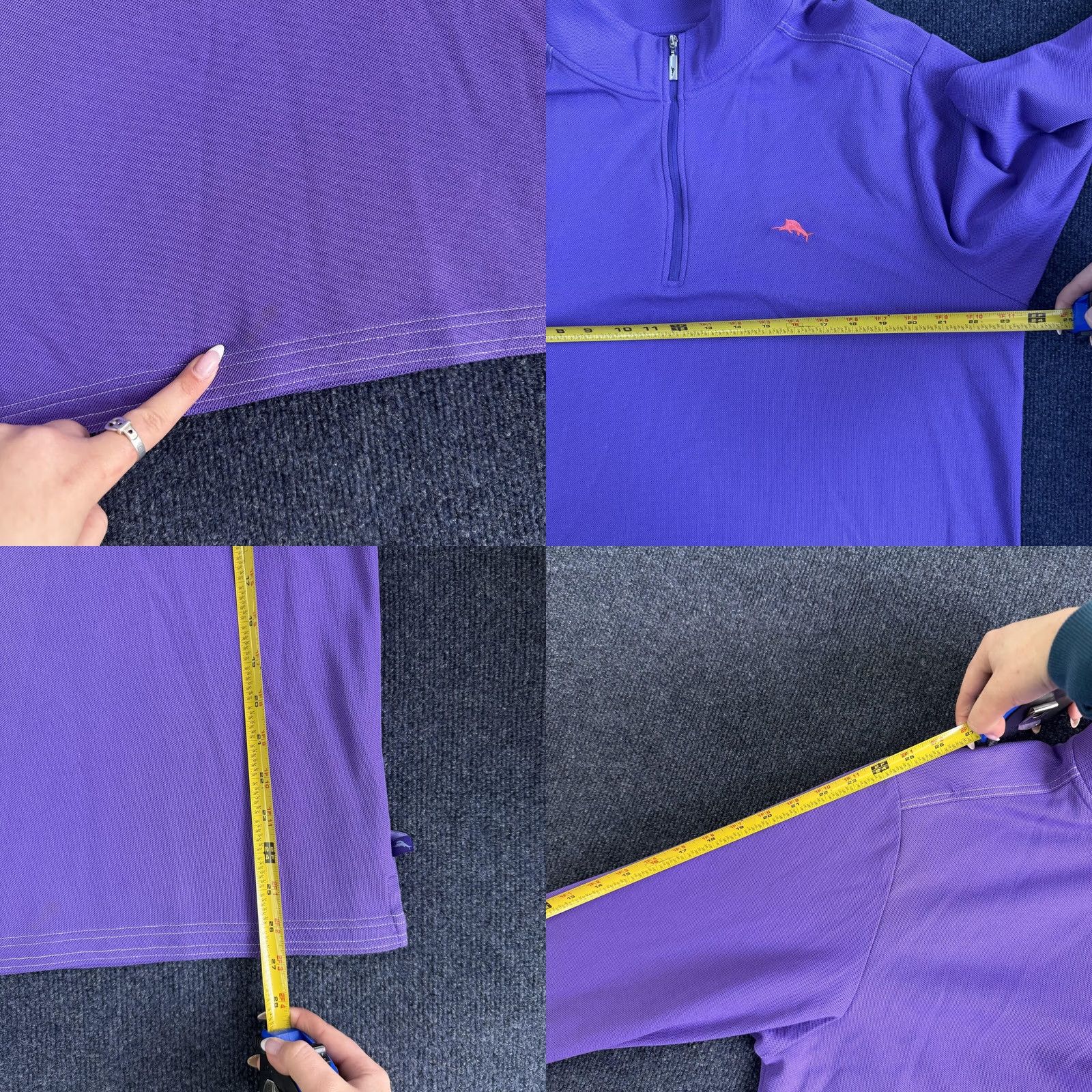 Tommy Bahama Tommy Bahama IslandZone Sweater Mens Large Purple 1/4 Zip Pullover Top Size US L / EU 52-54 / 3 - 8 Thumbnail