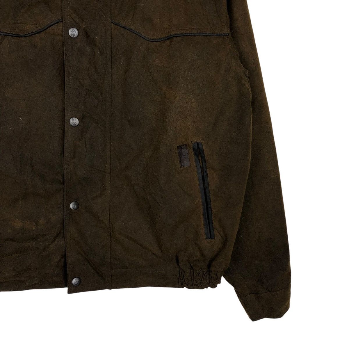 Vintage 🔥VINTAGE WAX JACKET HUNTING SURVIVAL MULTI POCKET UTBACK Size US M / EU 48-50 / 2 - 7 Thumbnail