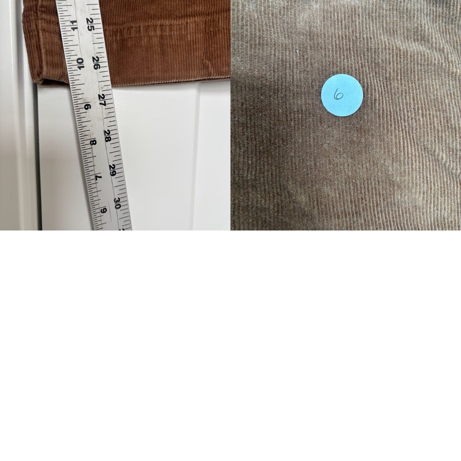Everlane EVERLANE The Way High Drape Pant Corduroy Tan Brown Wide Leg Women's Size 12 Size 34" / US 12 / IT 48 - 8 Thumbnail