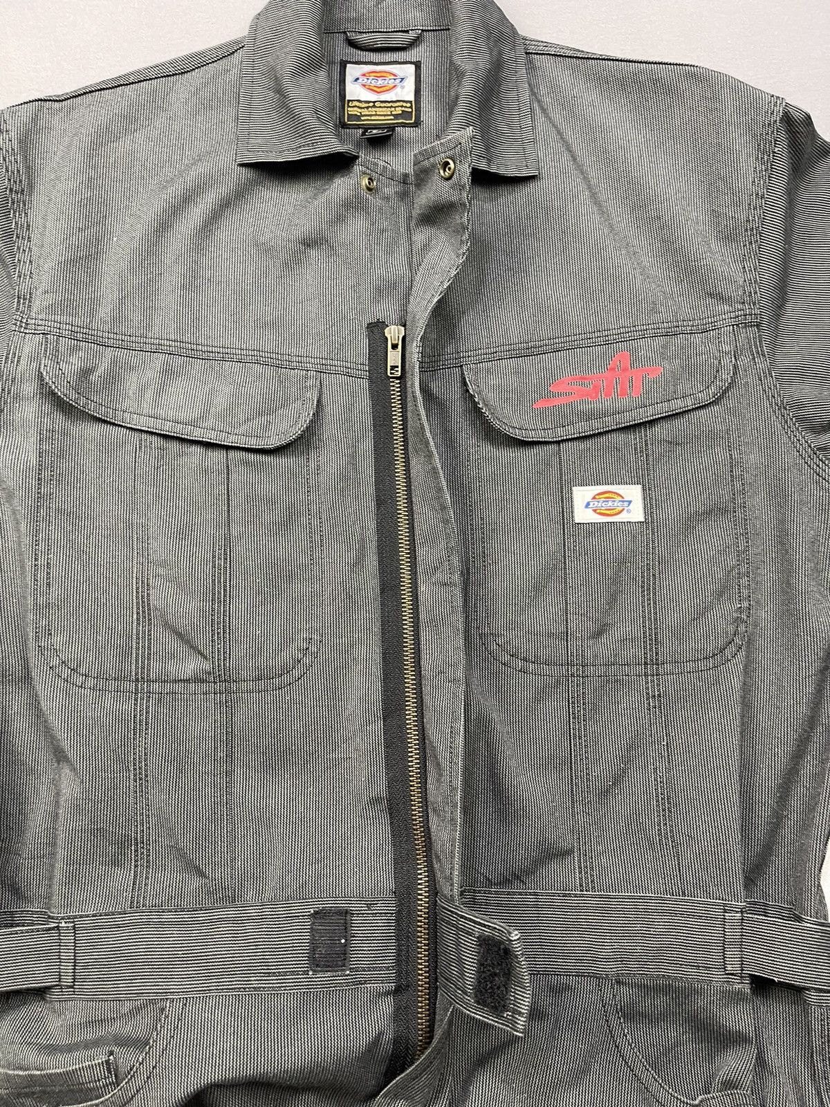 Dickies Hickory DICKIES Workwear Coverall Jumpsuit Size US 37 - 10 Thumbnail