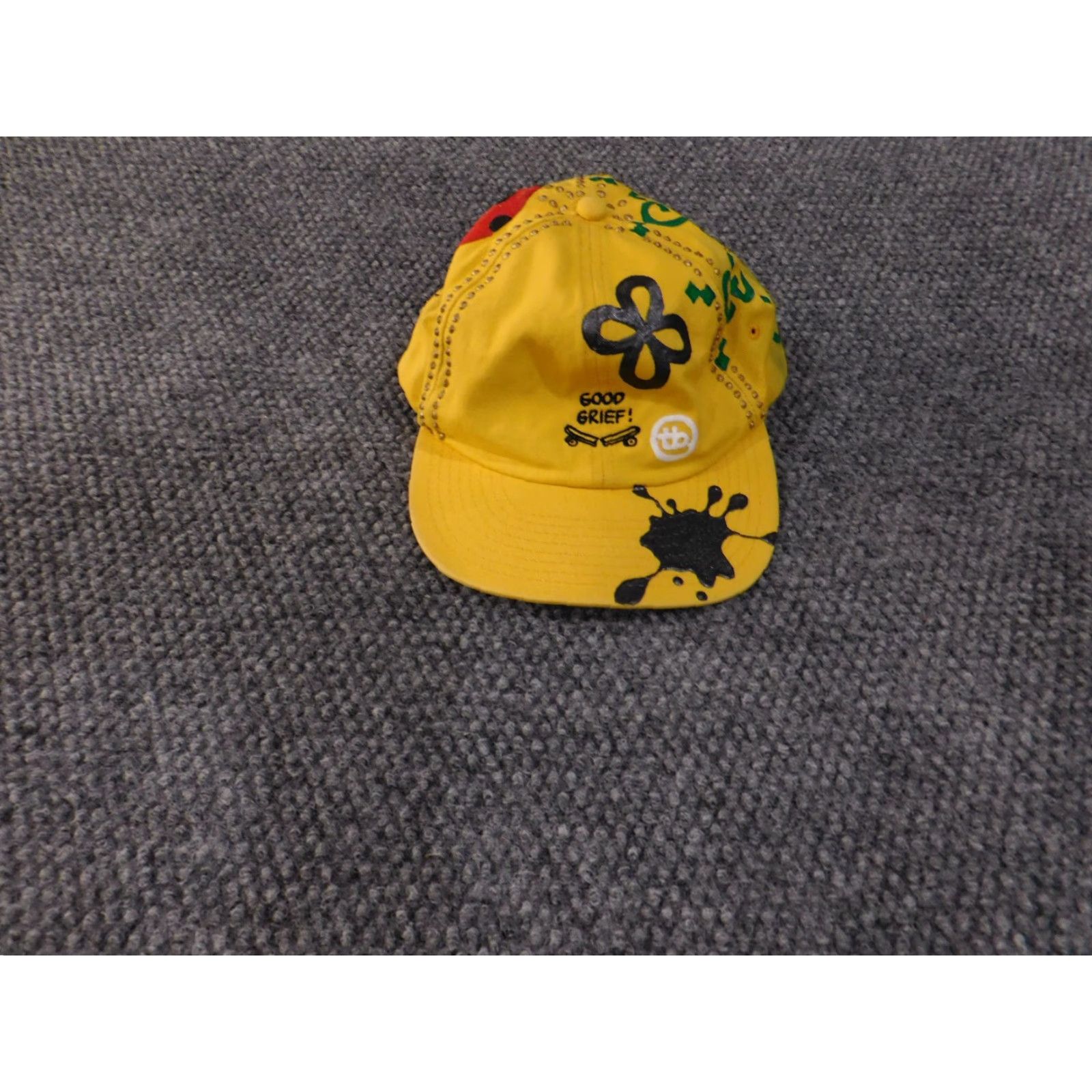 Vans VANS Hat Mens Adjustable Yellow Snoopy Good Grief Baseball Cap Size ONE SIZE - 2 Thumbnail