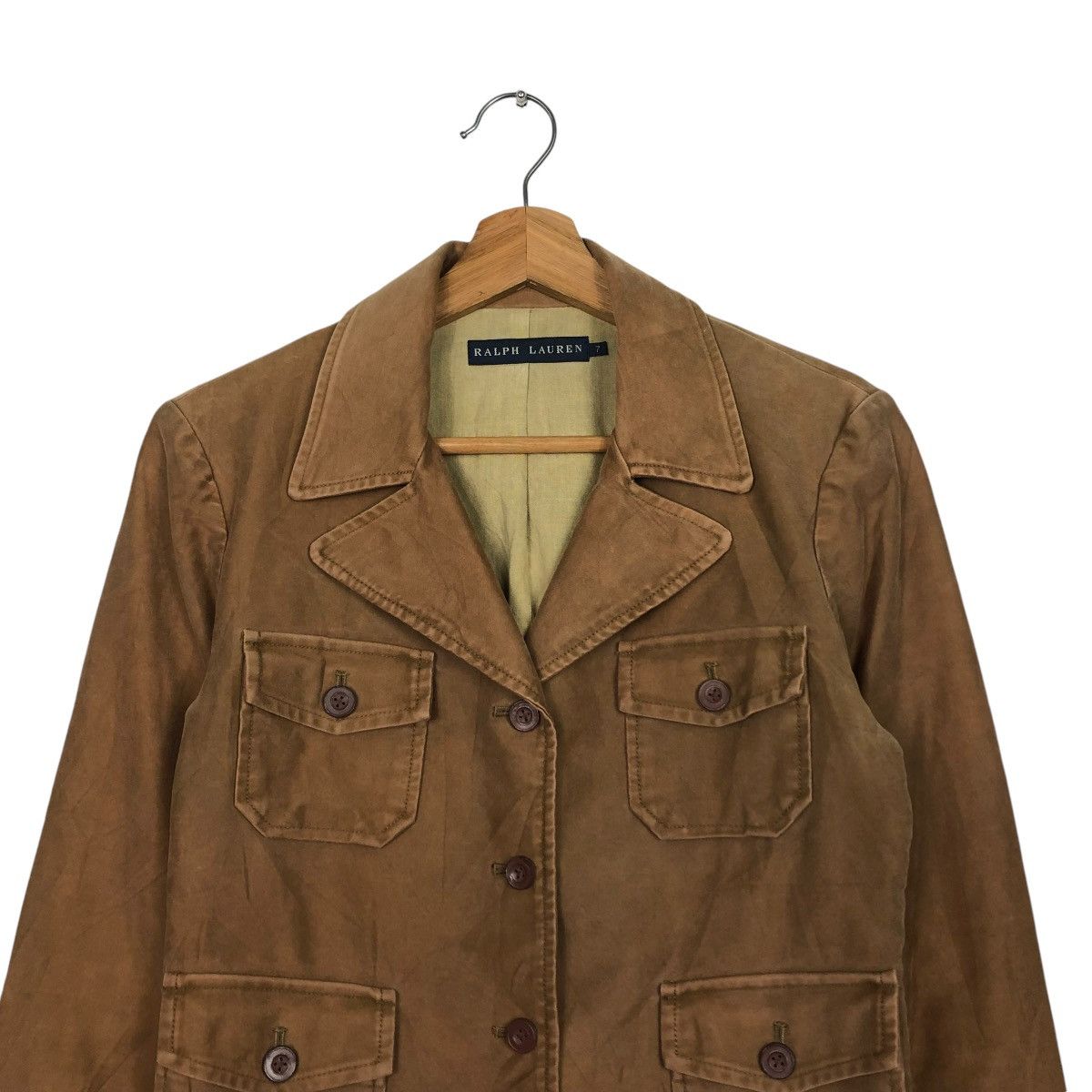 Polo Ralph Lauren × Ralph Lauren × Vintage 🔥VINTAGE CROPPED CHORE BIKER JACKET RALPH LAUREN DUCK CANVAS Size M / US 6-8 / IT 42-44 - 5 Thumbnail