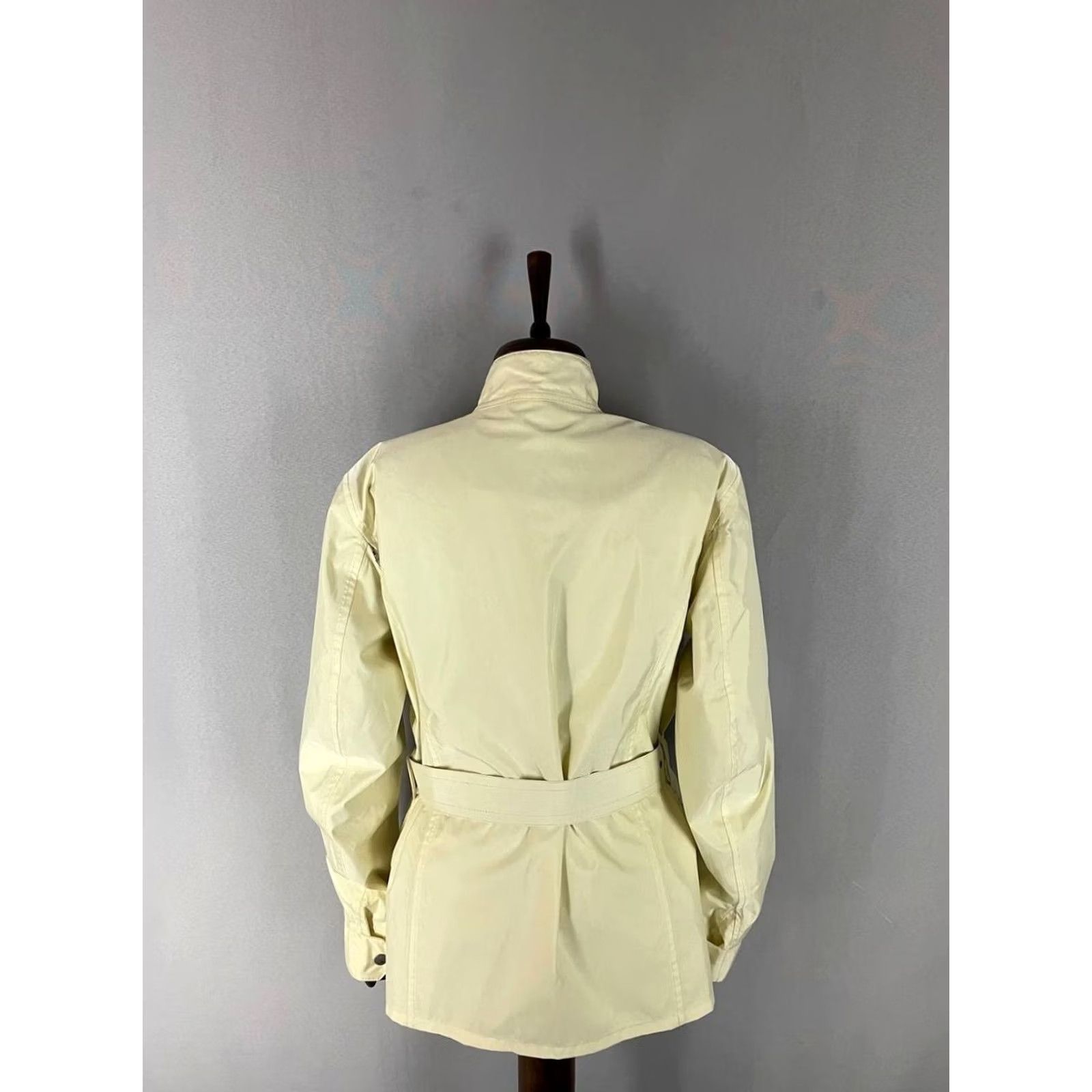 Belstaff Vintage Belstaff Rallymaster 350 Jacket Size 46 Beige Belted Motorcycle Womens Size ONE SIZE - 2 Thumbnail