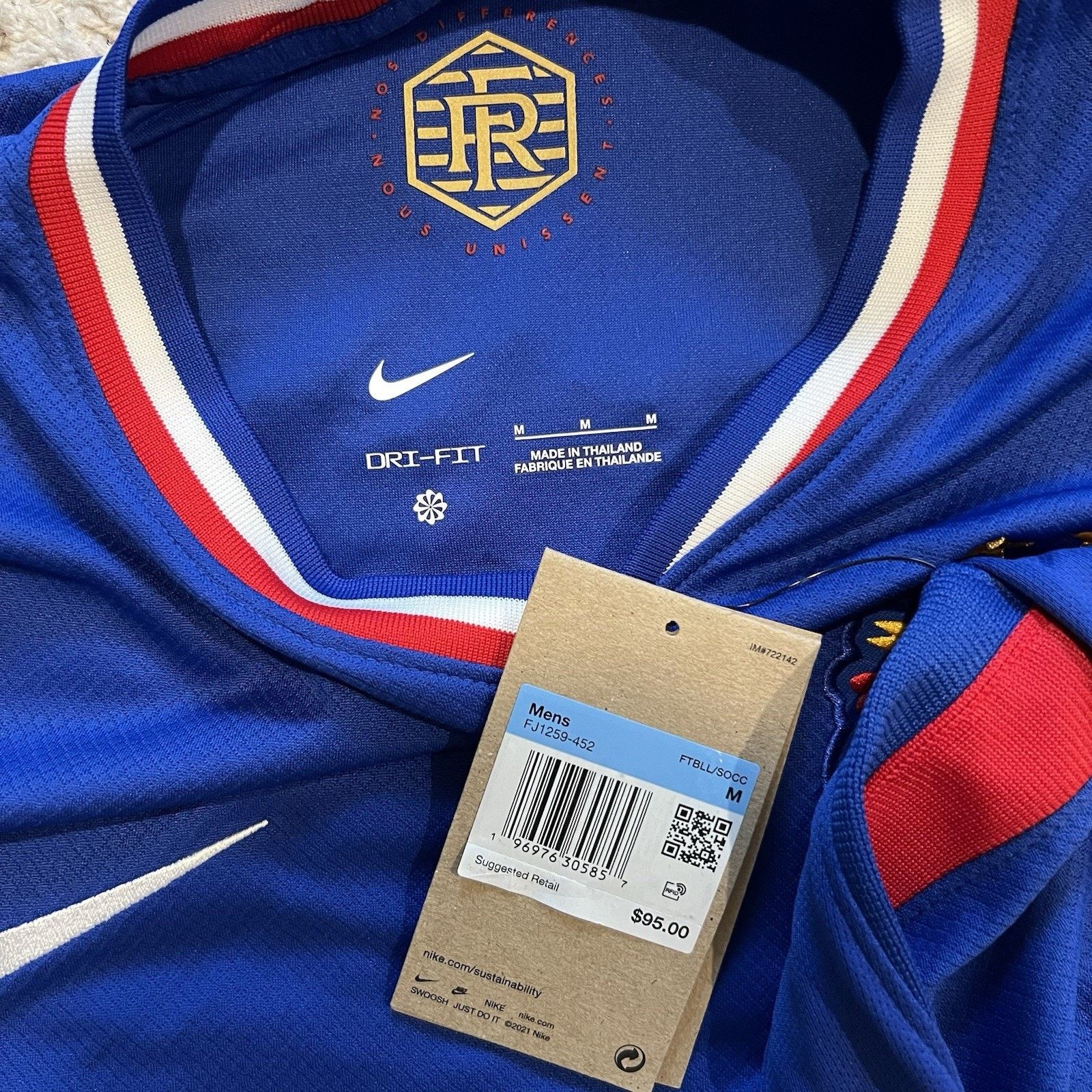 Nike Nike FFF 24/25 Stadium Home Futbol Soccer Jersey Medium Size US M / EU 48-50 / 2 - 9 Thumbnail
