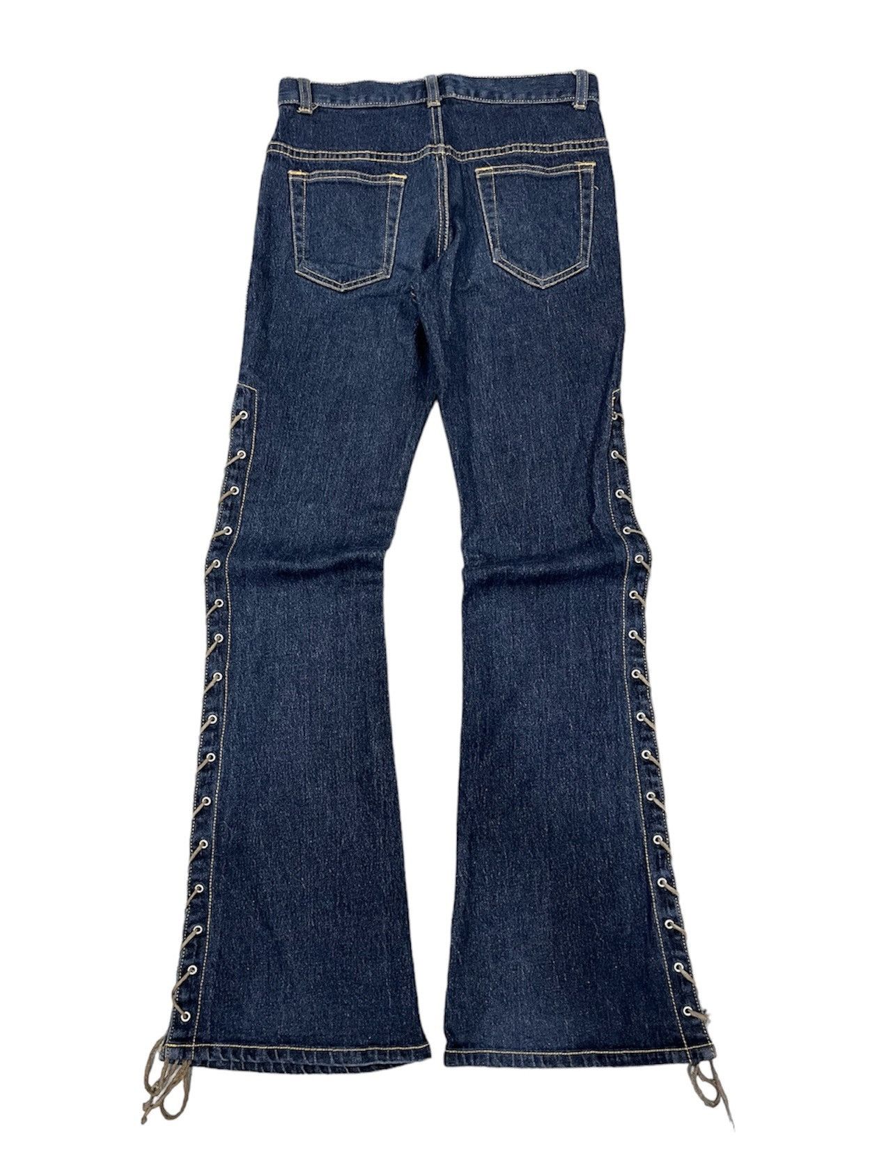 Japanese Brand Livre Claire Laced Up Flared Pants Size US 28 / EU 44 - 2 Thumbnail