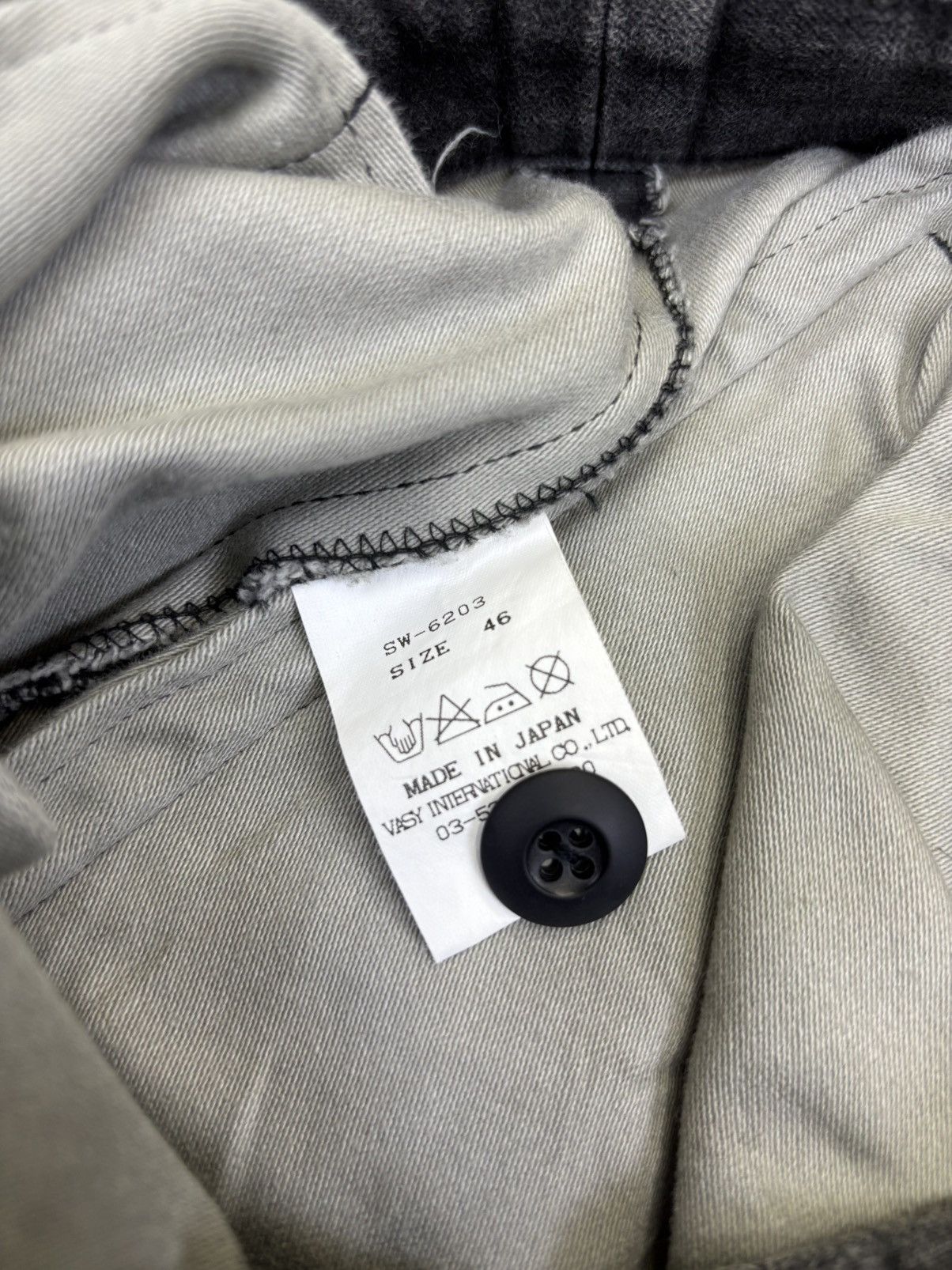 Japanese Brand Mala Vita Full Zipper Up Black Wash Multipockets Pant F825 Size US 32 / EU 48 - 12 Thumbnail