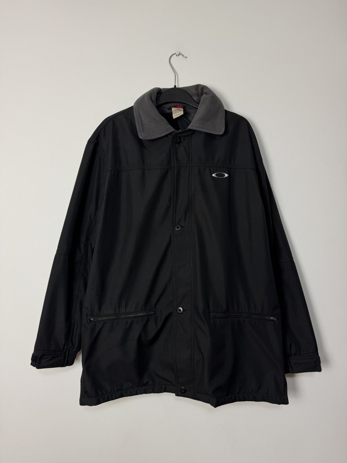 Oakley Vintage 90s Oakley Neylon Jacket Fleece Vest Metal Logo Size US L / EU 52-54 / 3 - 1 Thumbnail
