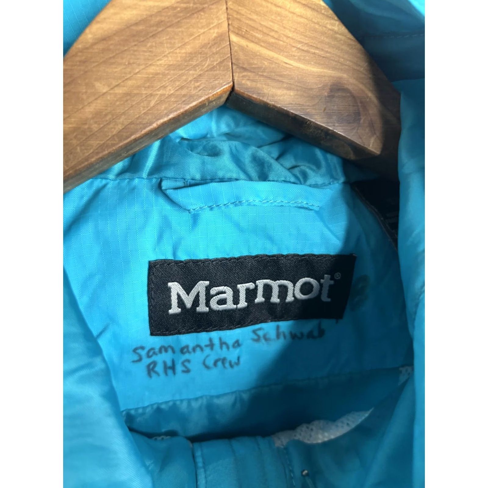 Marmot Marmot Jacket Womens Small Blue Hooded Lightweight Windbreaker Full Zip Nylon Size S / US 4 / IT 40 - 4 Thumbnail