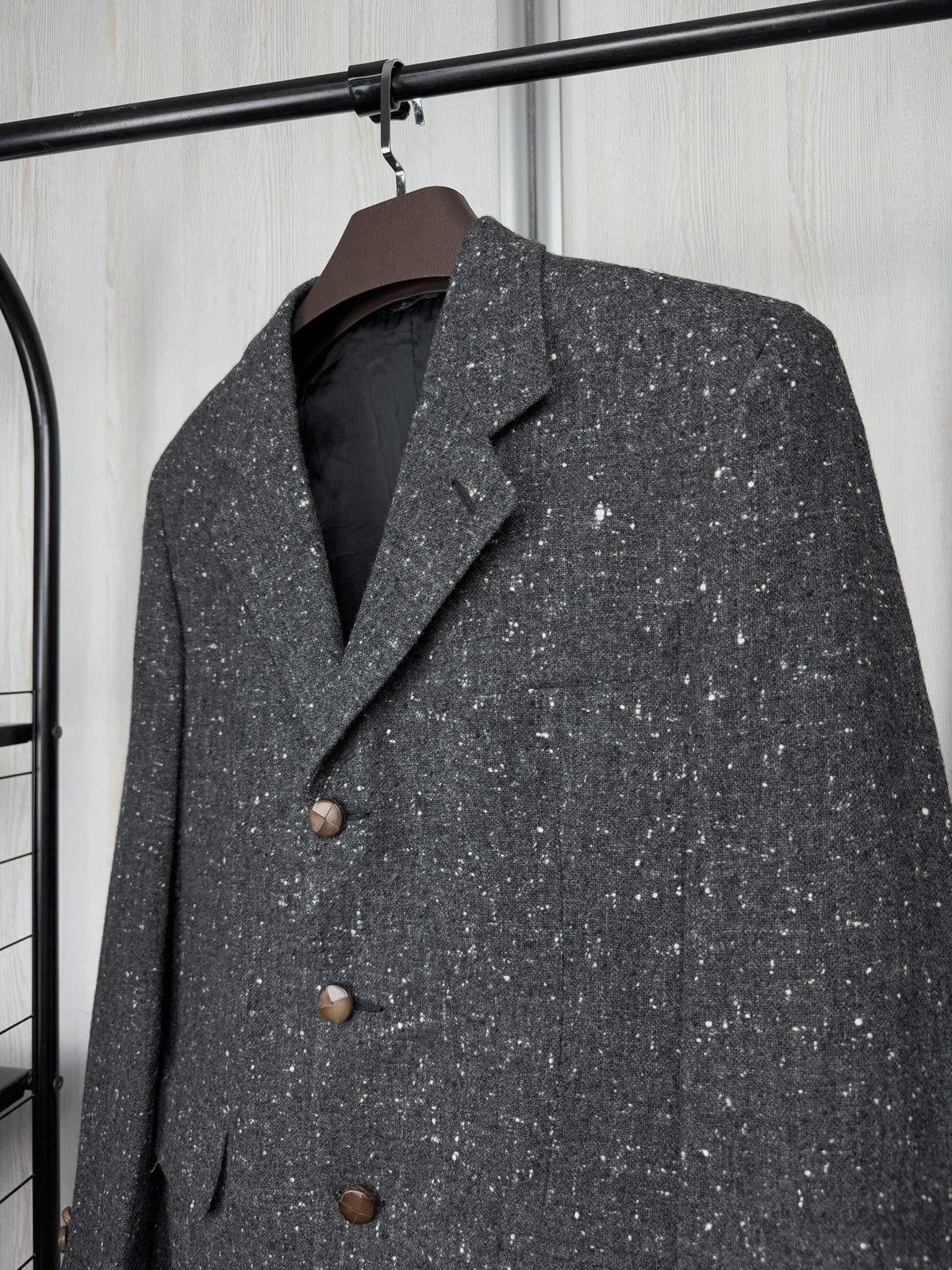 Yves Saint Laurent Yves Saint Laurent x Lanificio Paoletti wool tweed blazer 52 Size 42R - 4 Thumbnail