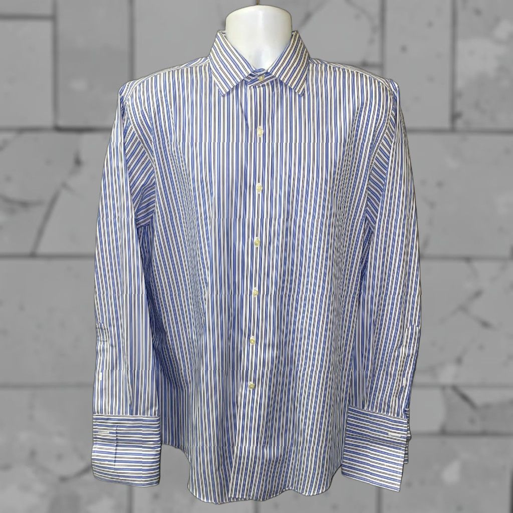 Brooks Brothers Brooks Brothers Men Striped Dress Shirt Long Sleeve Button Front 16 Multicolor Size US L / EU 52-54 / 3 - 1 Thumbnail