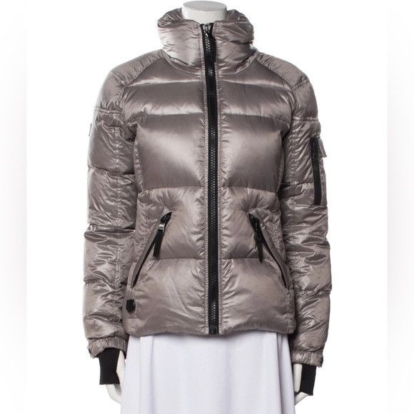 SAM. SAM New York Gray Freestyle Down Puffer Jacket - Medium Size M / US 6-8 / IT 42-44 - 1 Thumbnail