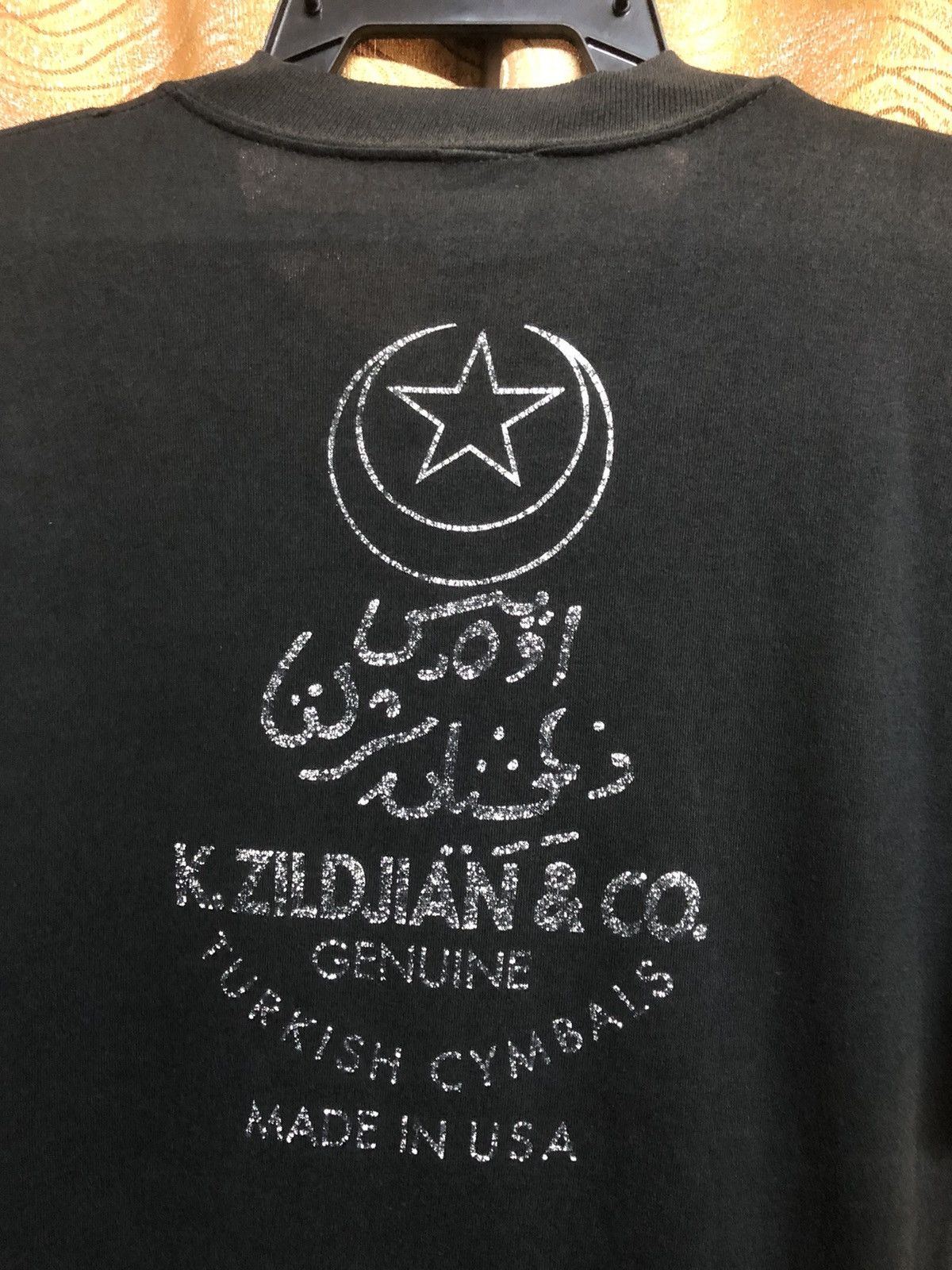 Band Tees × Vintage Vintage 90s Zildjian K Series Cymbal Rare Tee Size US L / EU 52-54 / 3 - 9 Thumbnail