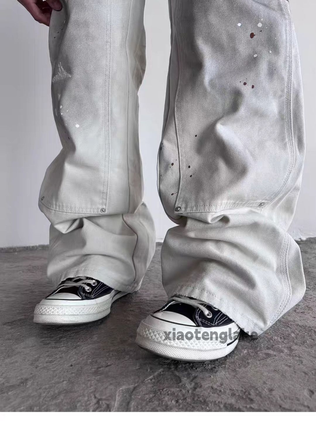 Vintage xtl vintage washed faded loose baggy carpenter pants Size US 30 / EU 46 - 3 Thumbnail