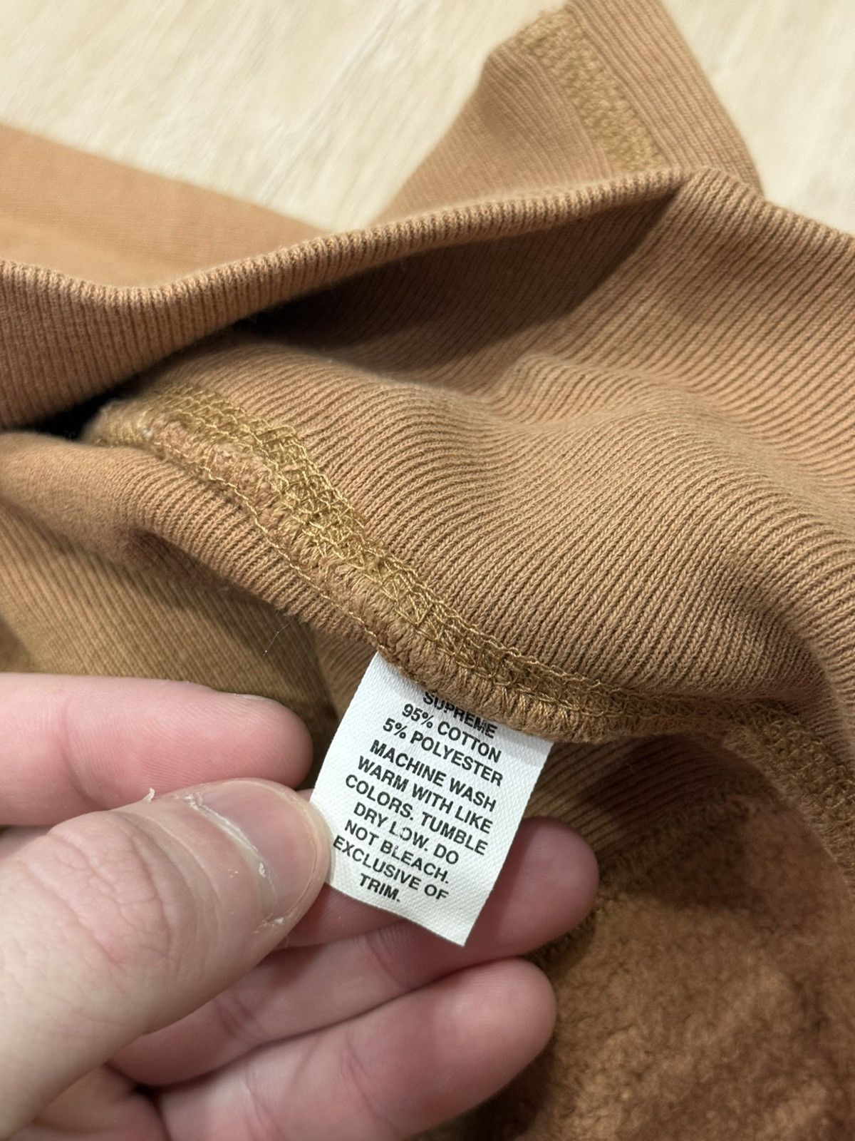 Supreme Supreme Khaki Box Logo Hoodie (2002) Size US L / EU 52-54 / 3 - 12 Thumbnail