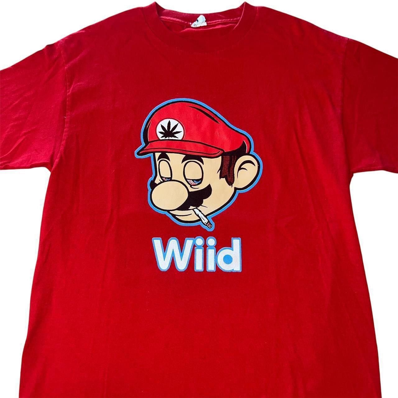 AAA × Nintendo × Vintage Vintage 2000’s Rare Super Mario Bros “Wiid” Graphic T-shirt Size US L / EU 52-54 / 3 - 3 Thumbnail