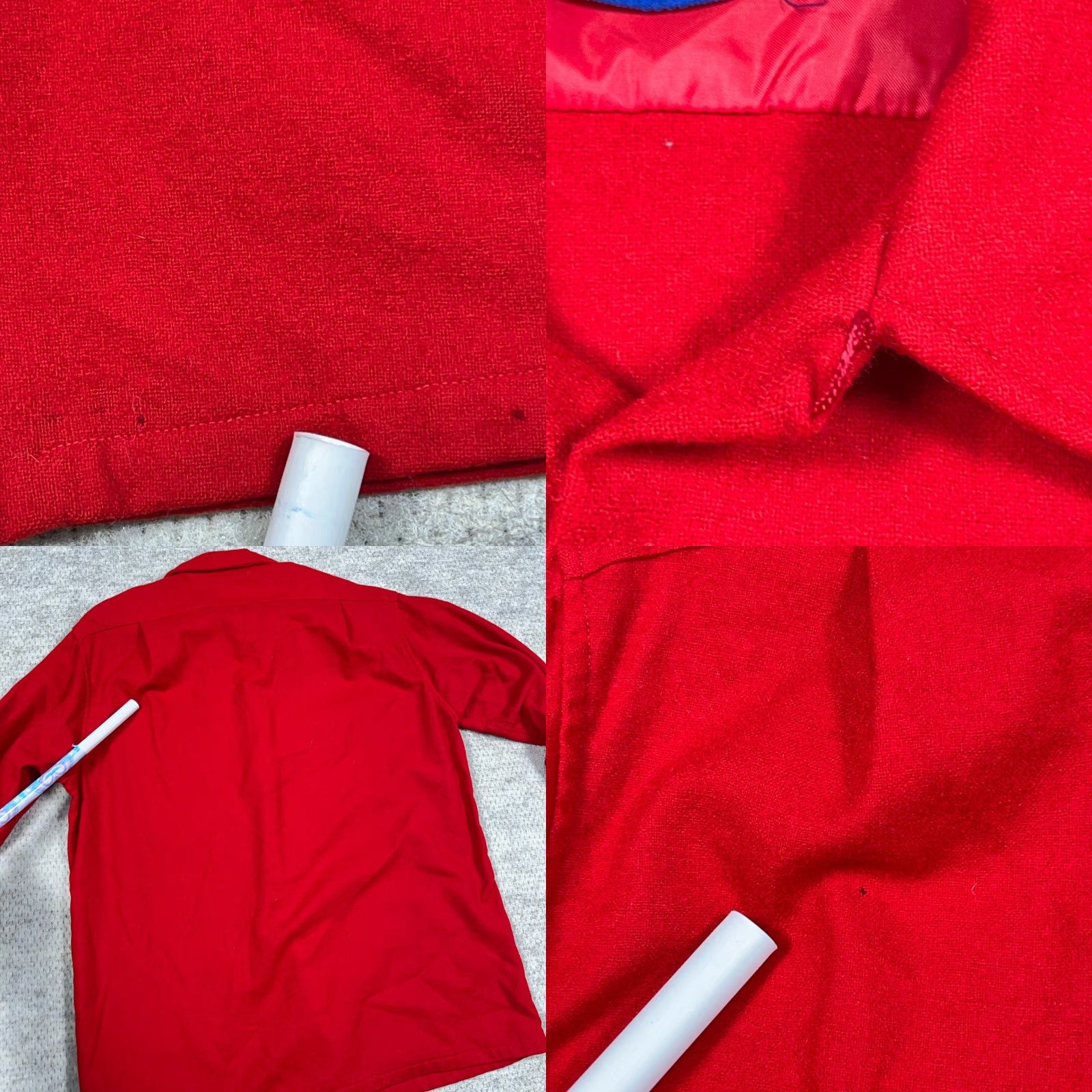 Pendleton VINTAGE Pendleton Shirt Men M Red Wool Button-Up Collared - 70s 80s Camp Shirt, Solid, 80s, Modern, Classic, Preppy Size US M / EU 48-50 / 2 - 8 Thumbnail