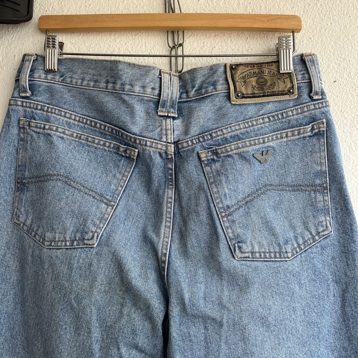 Armani VINTAGE ARMANI JEANS ITALY BAGGY LOOSE BLUE DENIM Size US 36 / EU 52 - 24 Thumbnail