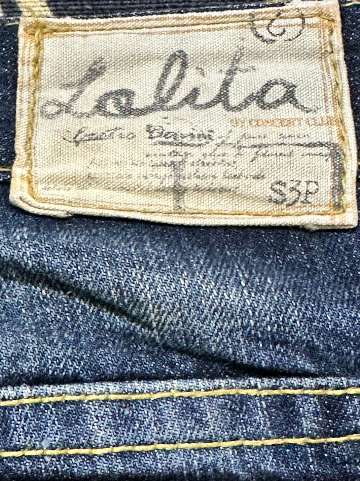 Ed Hardy Vintage Lolita Flare Mudwash Whiskers Embroidery Denim Size US 30 / EU 46 - 8 Thumbnail