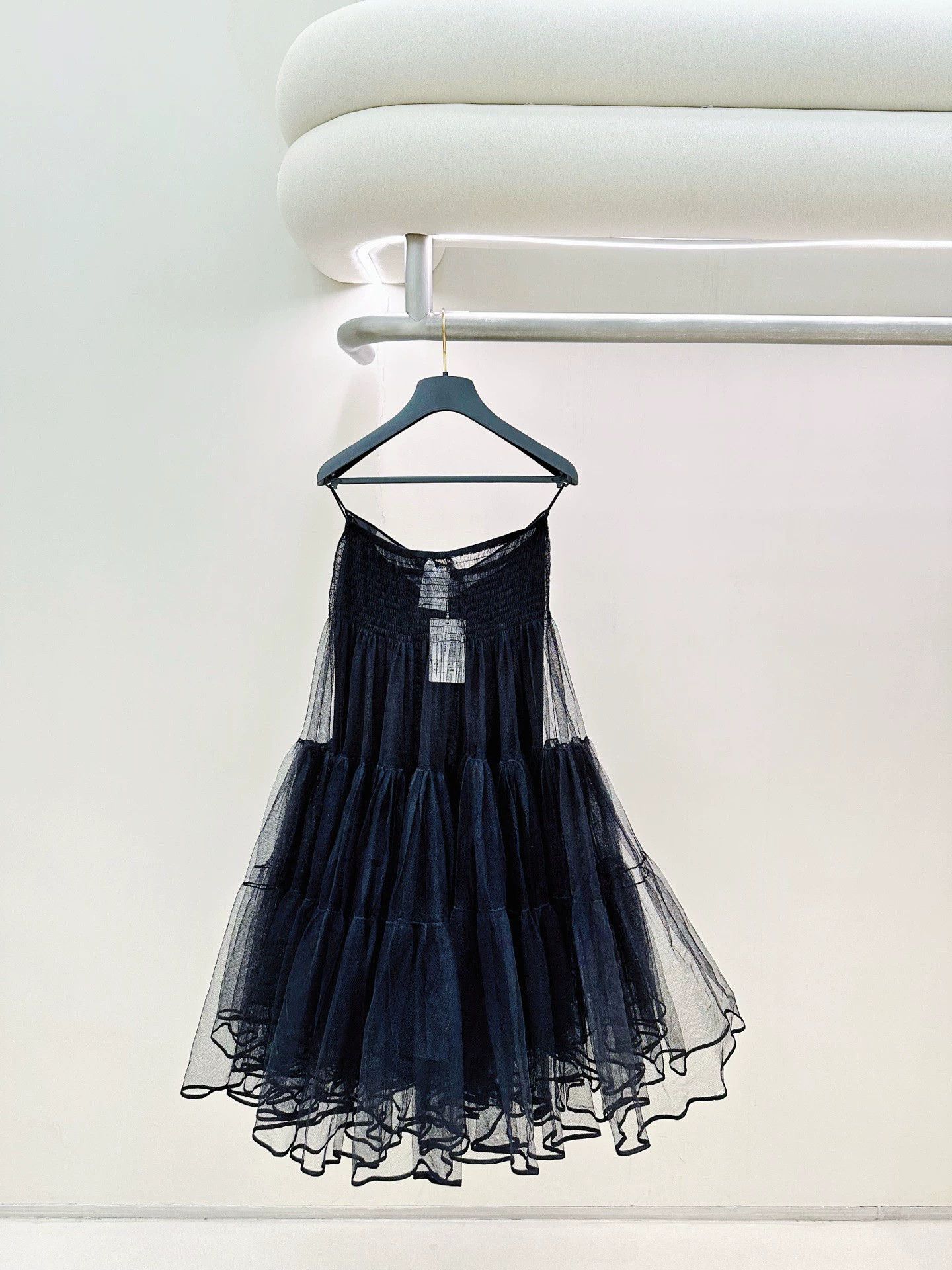 Dior Dior 99 New Black Tulle Skirt 38 Size 27" / US 4 / IT 40 - 2 Thumbnail