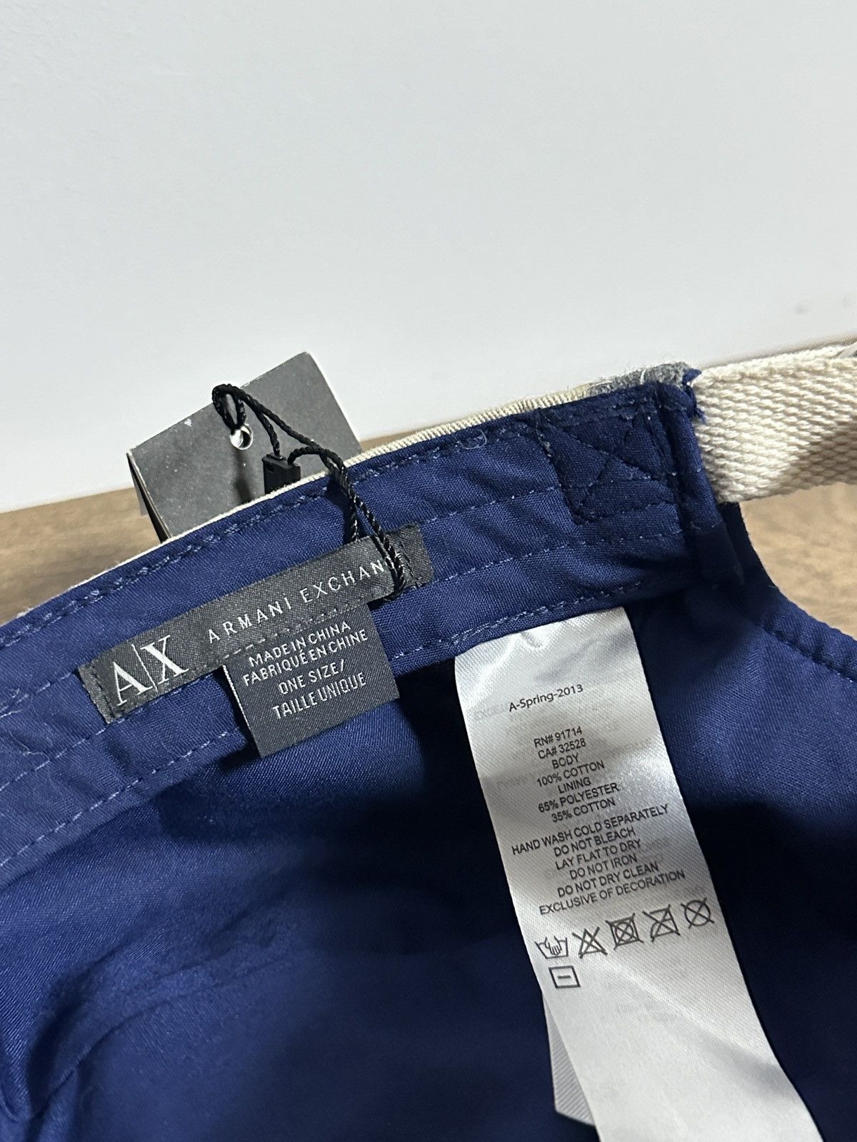 Armani Exchange × Giorgio Armani NEW! Spring 2013 Armani Exchange Patchwork Cap Size ONE SIZE - 6 Thumbnail