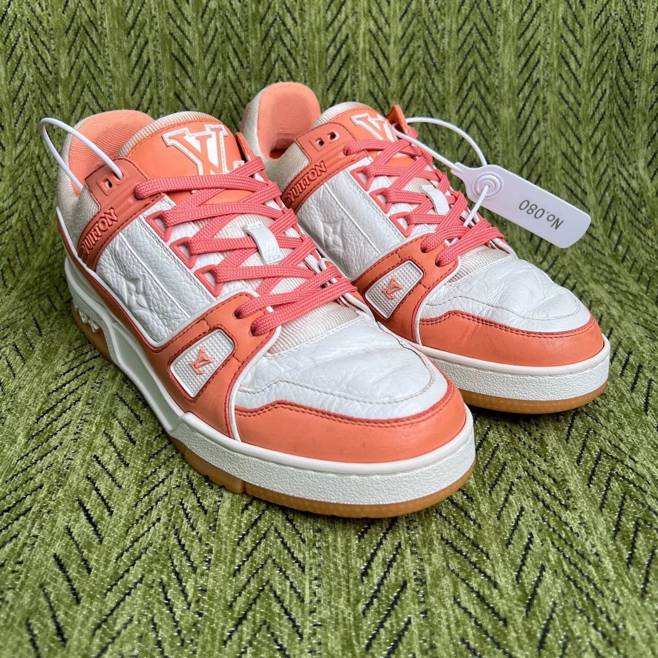 Louis Vuitton LV Trainer Peach Pink Sneakers Size US 8.5 / IT 38.5 - 1 Thumbnail