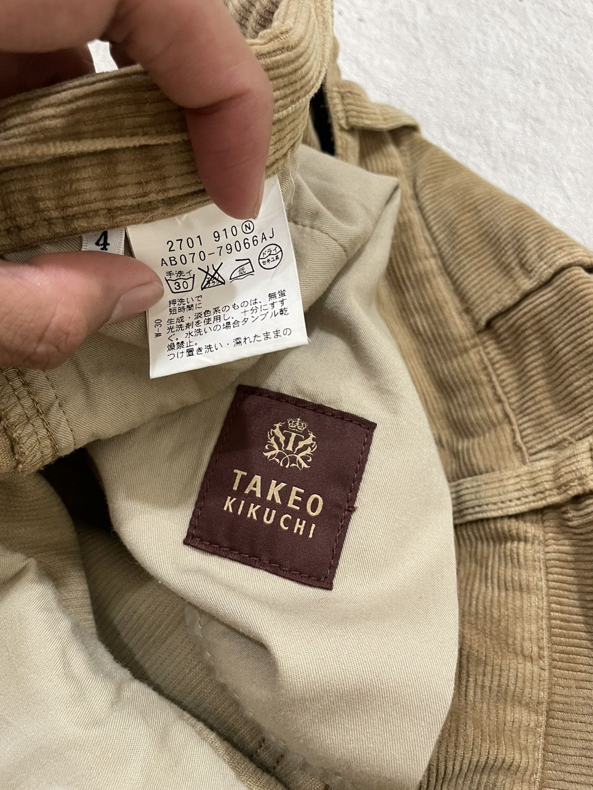 Japanese Brand 2000s Takeo Brown Corduroy Pants Wide Leg Y2K Japan Style Size US 33 - 11 Thumbnail