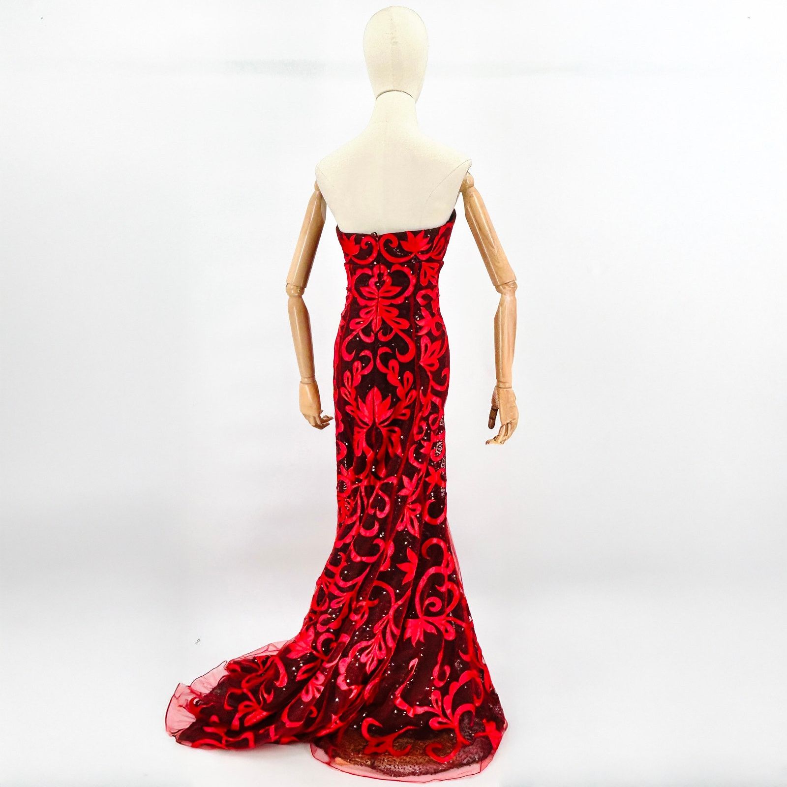 chinese dress ladies Y2k Sapphire Mermaid Gown -medium – Holy Thrift main image 1