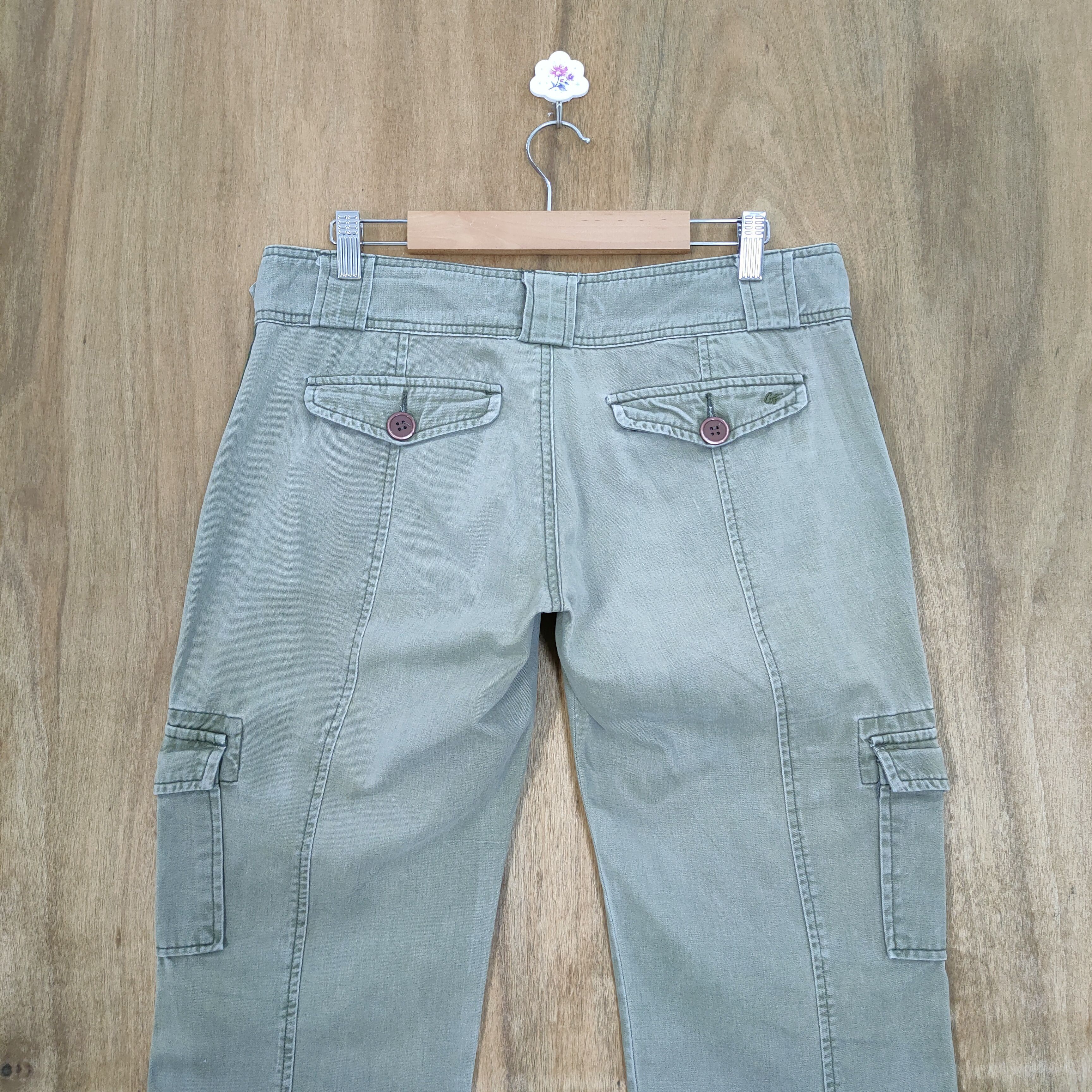 If Six Was Nine × Japanese Brand VINTAGE WOMEN'S JAPANESE FADED FLARED CARGO PANTS Size US 32 / EU 48 - 9 Thumbnail