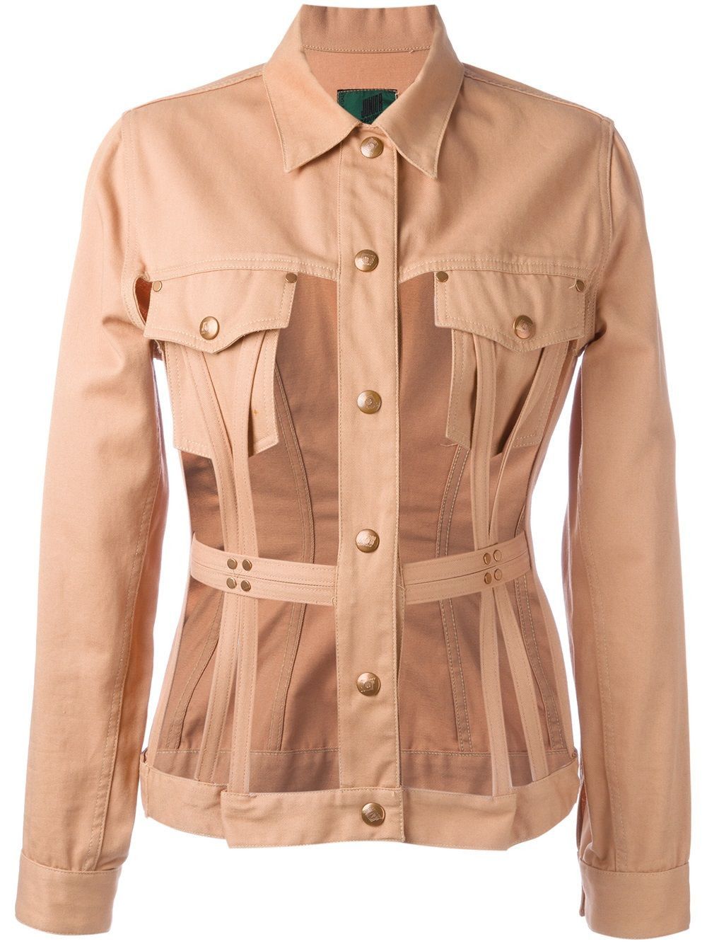 Jean Paul Gaultier Jean Paul Gaultier Cage Corset Cut Out 1989 Top Jacket Coat Size S / US 4 / IT 40 - 1 Thumbnail