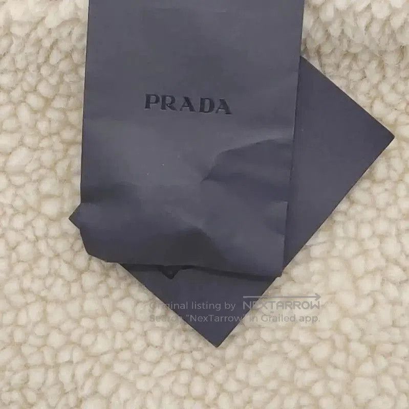 Prada Prada Blue Cropped Jacket with Fur Collar. Size L / US 10 / IT 46 - 6 Thumbnail