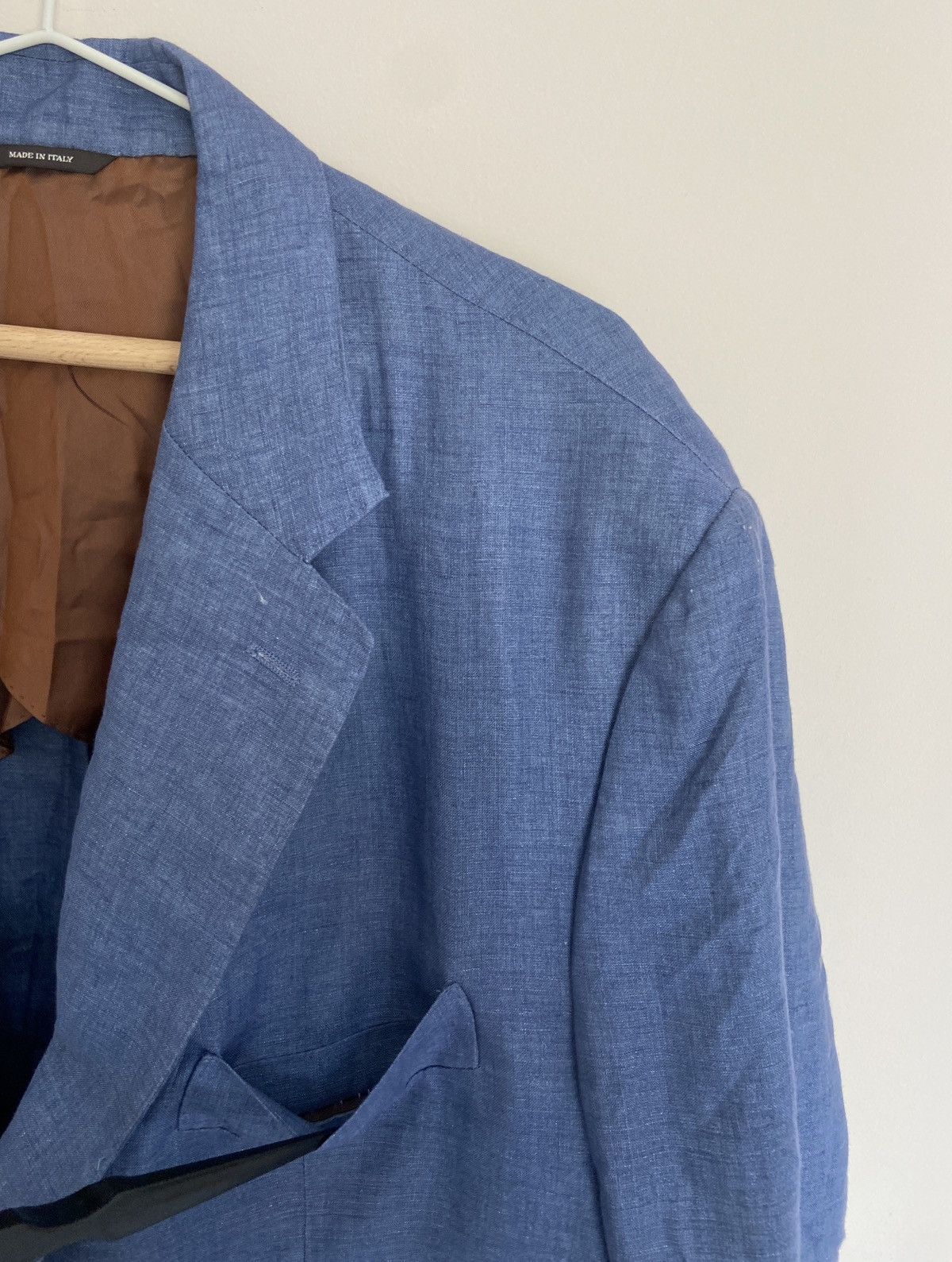 Loro Piana Loro Piana Madrid Sartorial Linen Blazer Size 52L - 6 Thumbnail