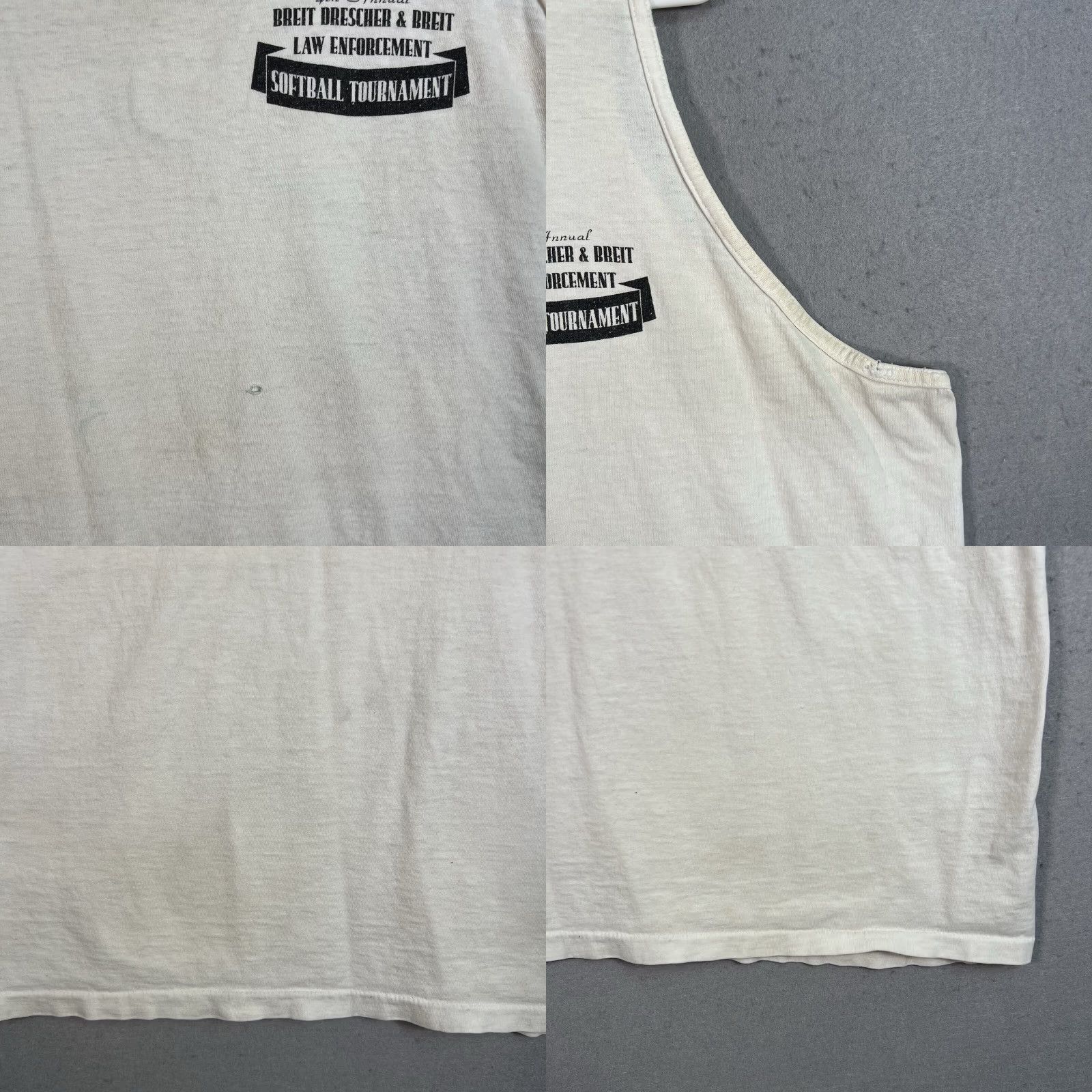Vintage VINTAGE 1994 Sportswear Tank Top Adult XL Men White Field Of Dreams Softball Tournament Graphic Tee Size US XL / EU 56 / 4 - 8 Thumbnail