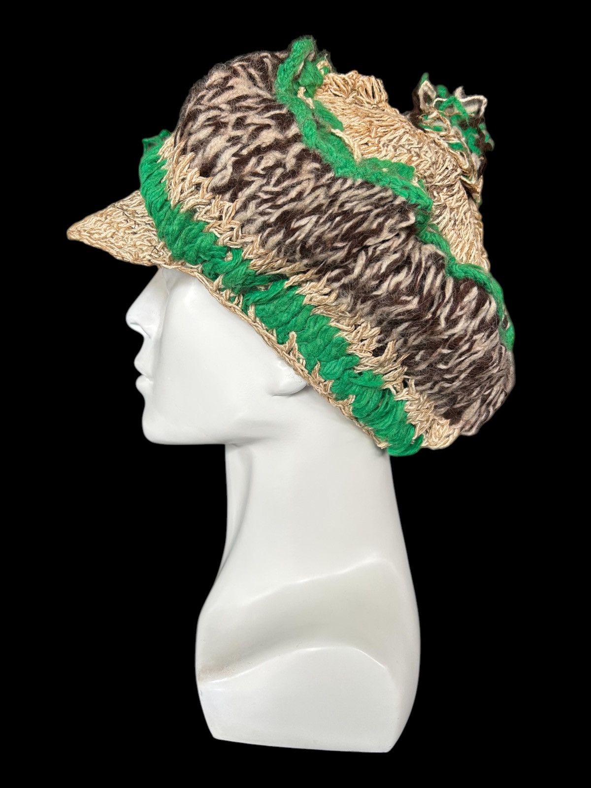 Japanese Brand × Kapital × Vintage Crochet Knitted Handmade Big Hats Size ONE SIZE - 1 Thumbnail
