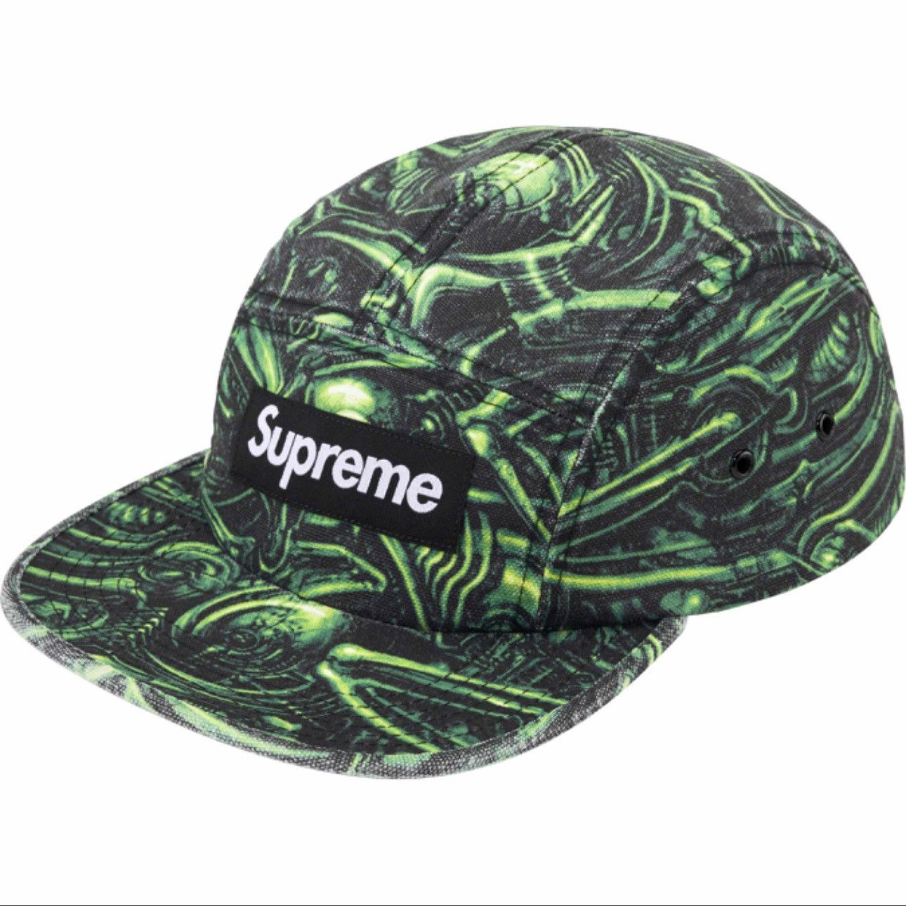 Supreme Supreme H.R. Giger Camp Cap Green FW23 Size ONE SIZE - 1 Thumbnail