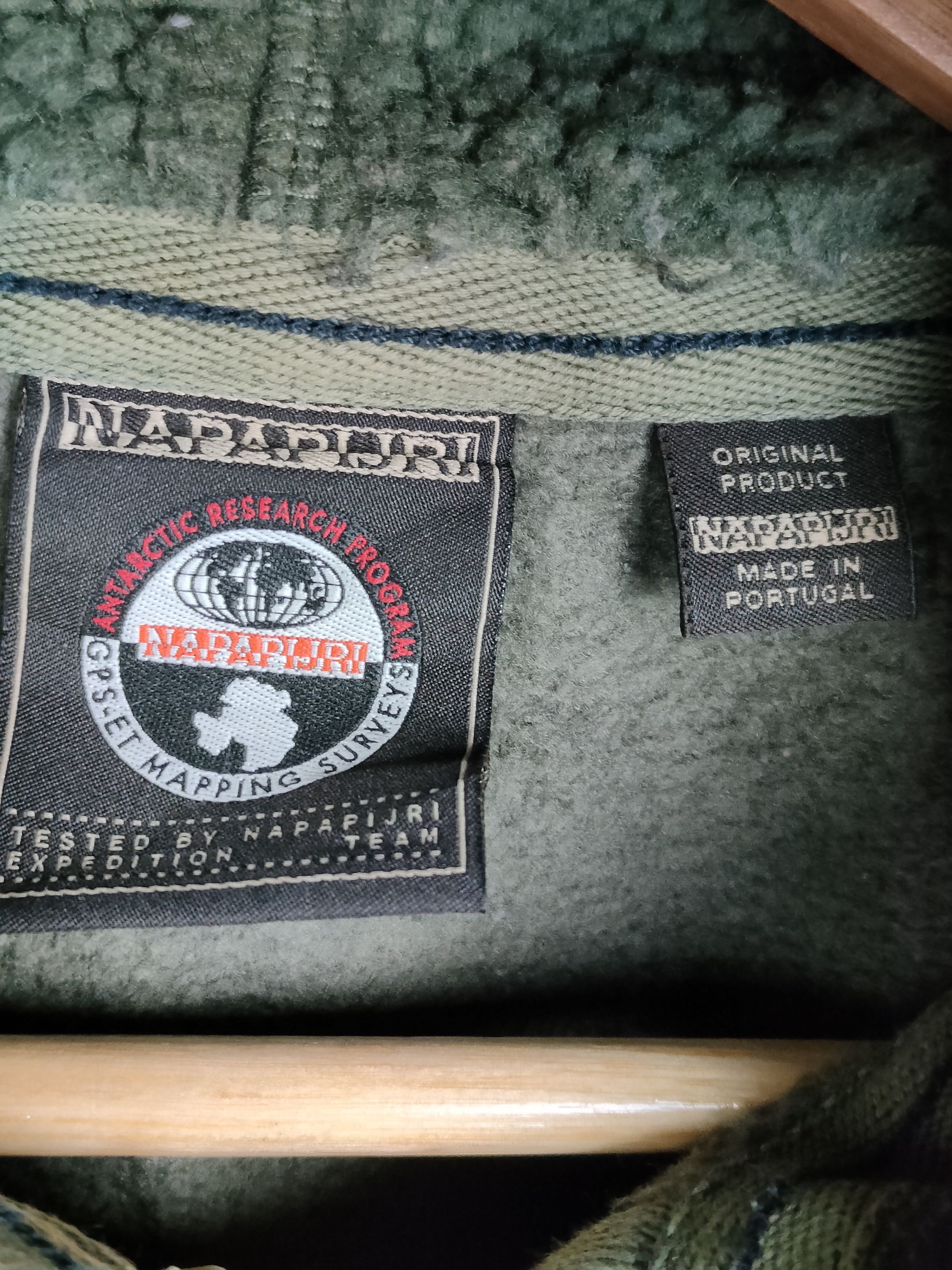 Napapijri × Vintage Vintage Napapijri Jacket Fleece Zipper Hoodie Size US S / EU 44-46 / 1 - 5 Thumbnail