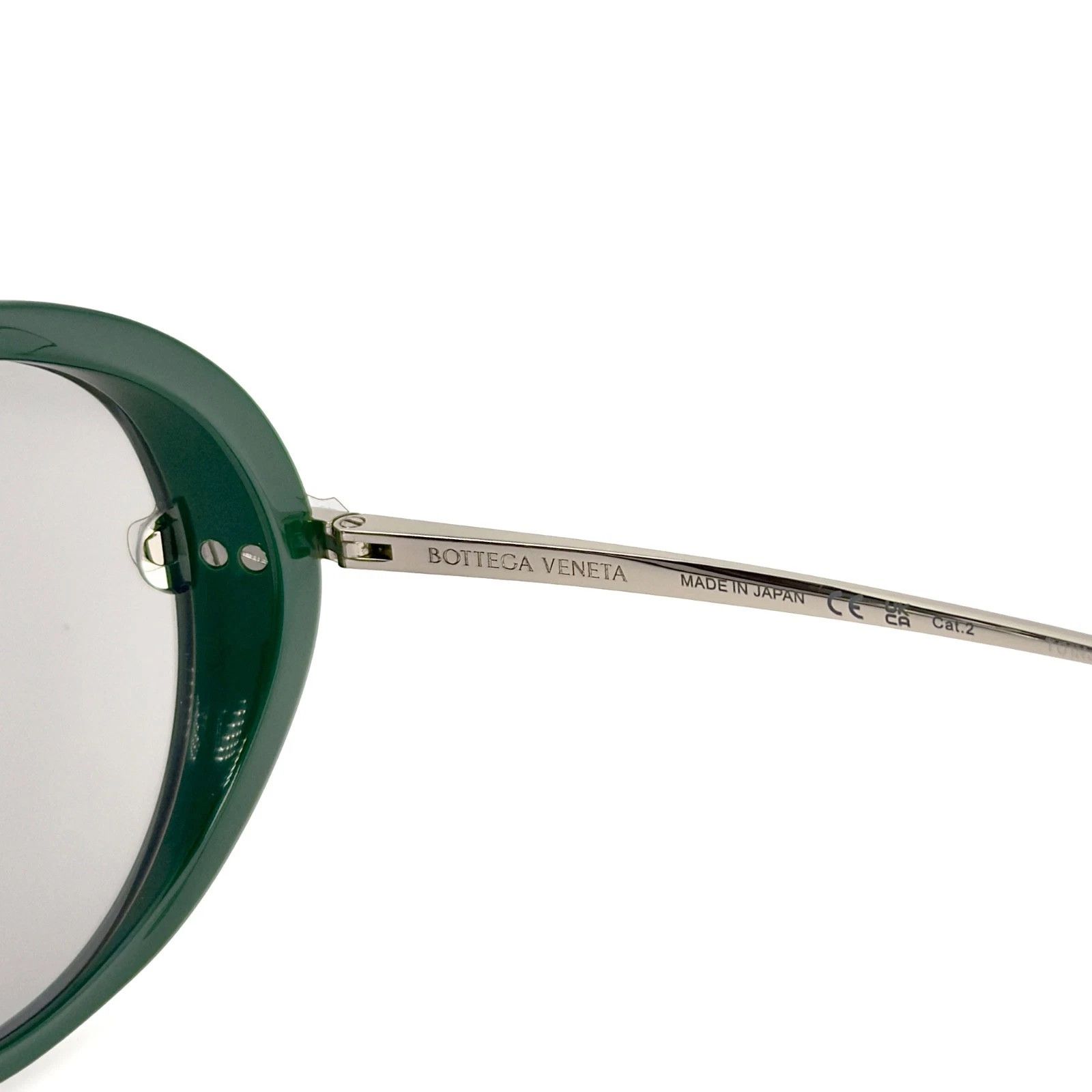 Bottega Veneta BOTTEGA VENETA 1273 DROP BV1273S Metal Silver Green 008 Size ONE SIZE - 7 Thumbnail