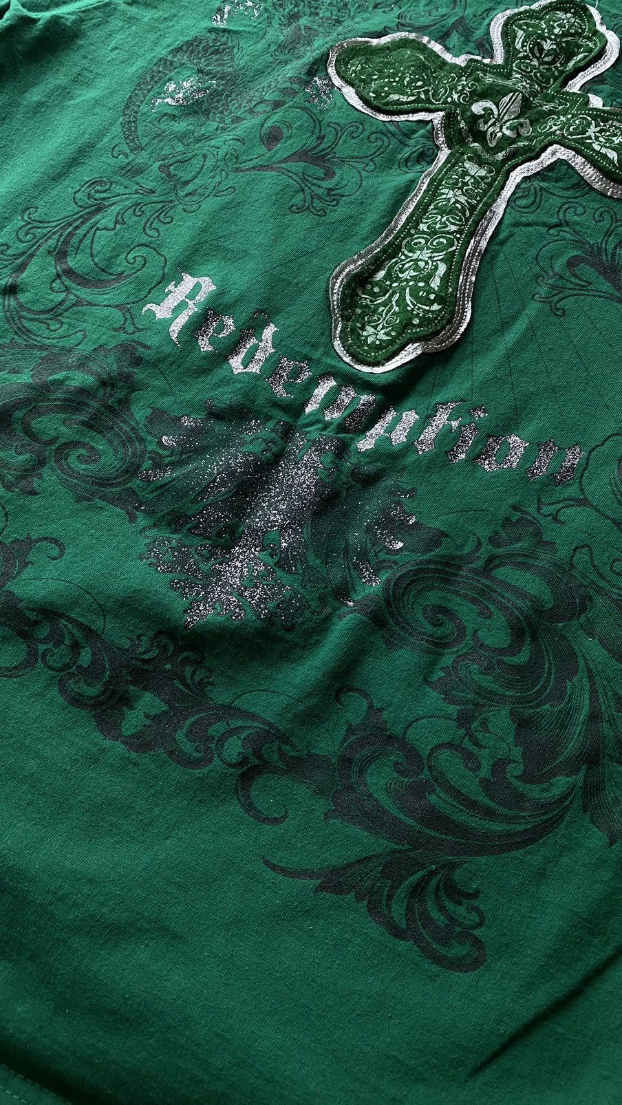 Christian Audigier × Ed Hardy × Vintage Hippo Vintage T-shirt skull Cross dragon Redemption Size US XL / EU 56 / 4 - 2 Thumbnail