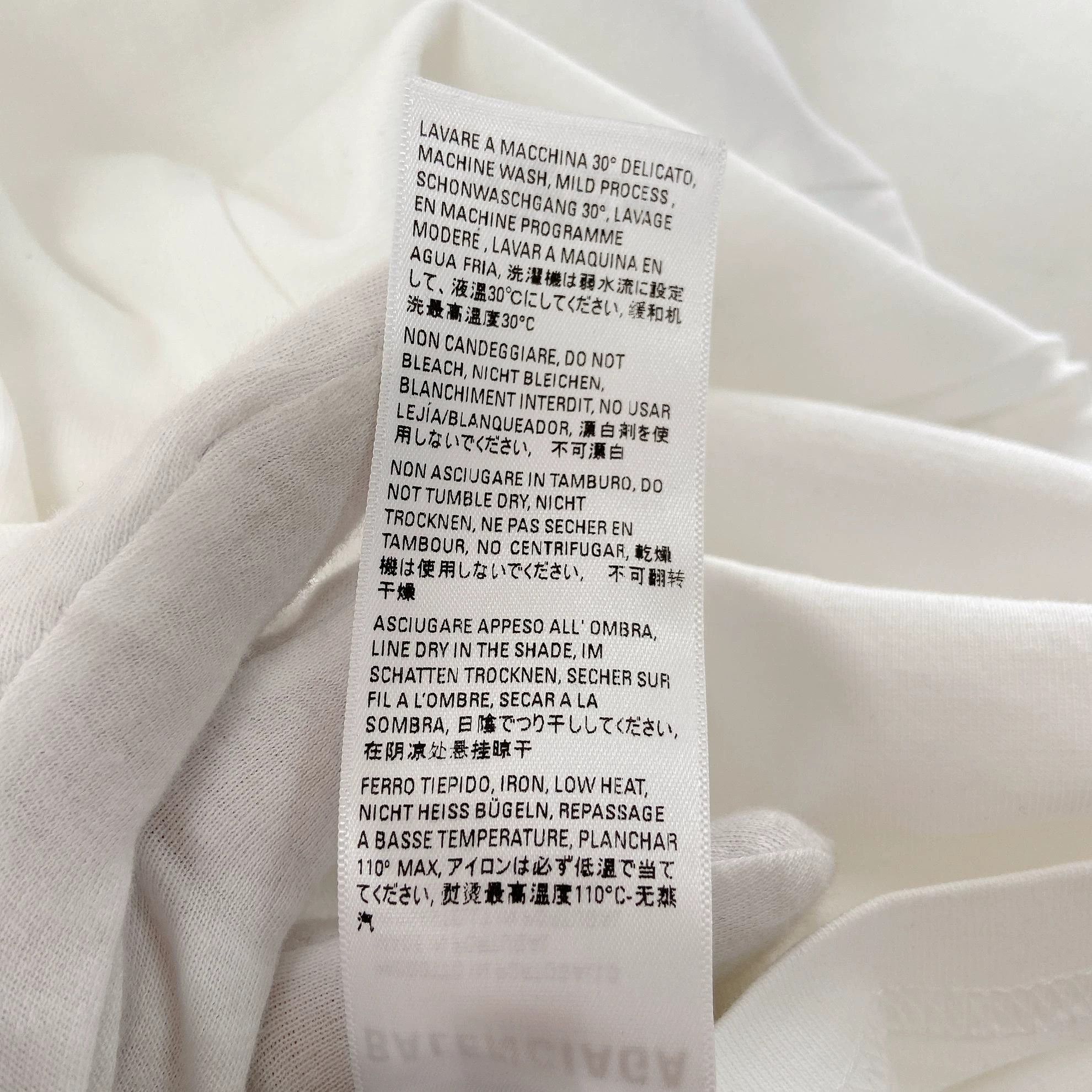 Balenciaga Balenciaga White Logo Tee M with Tags Size US M / EU 48-50 / 2 - 8 Thumbnail