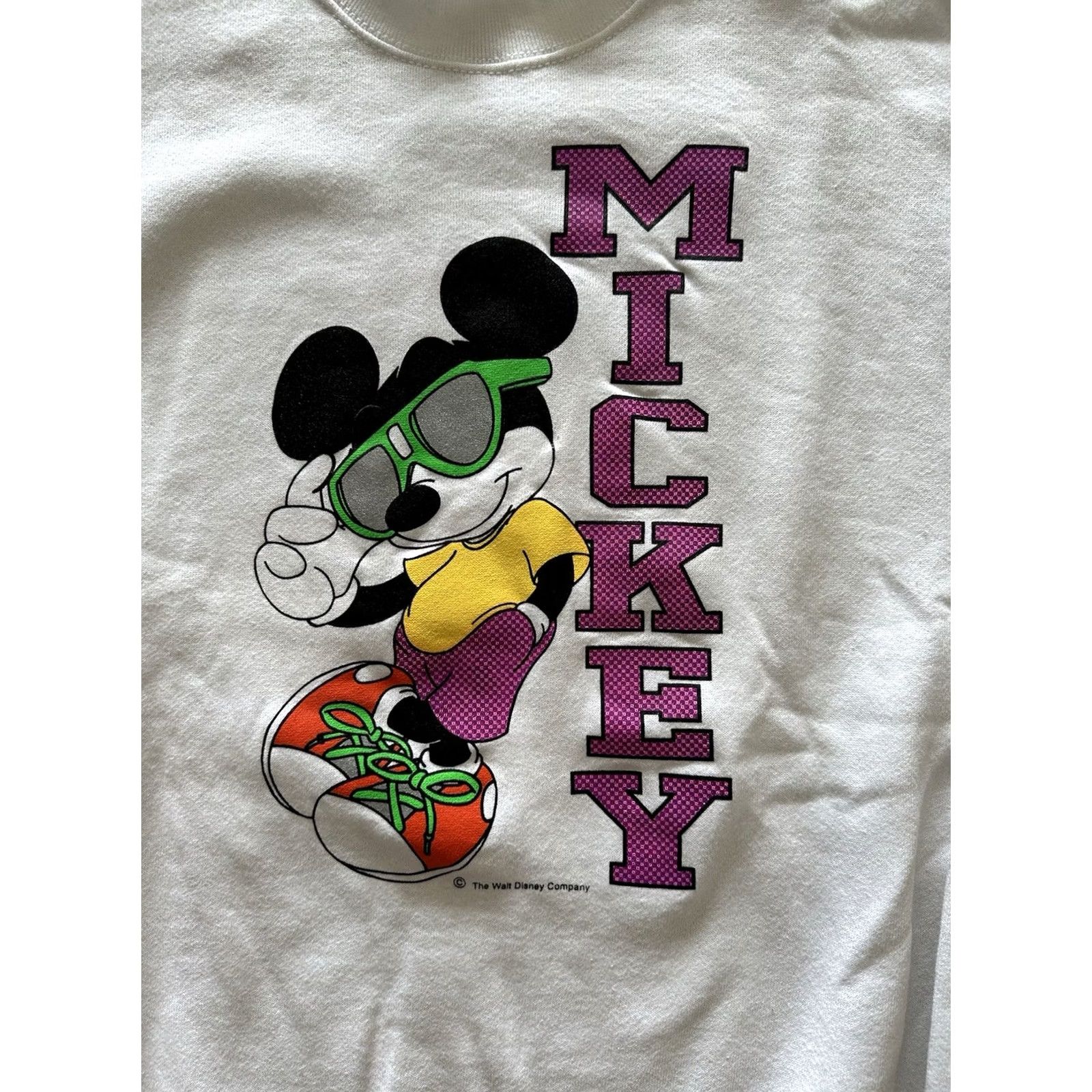 Disney VINTAGE Disney Mickey Mouse Sweatshirt Size Large White RARE 80s Sweater Unisex Size US L / EU 52-54 / 3 - 2 Thumbnail