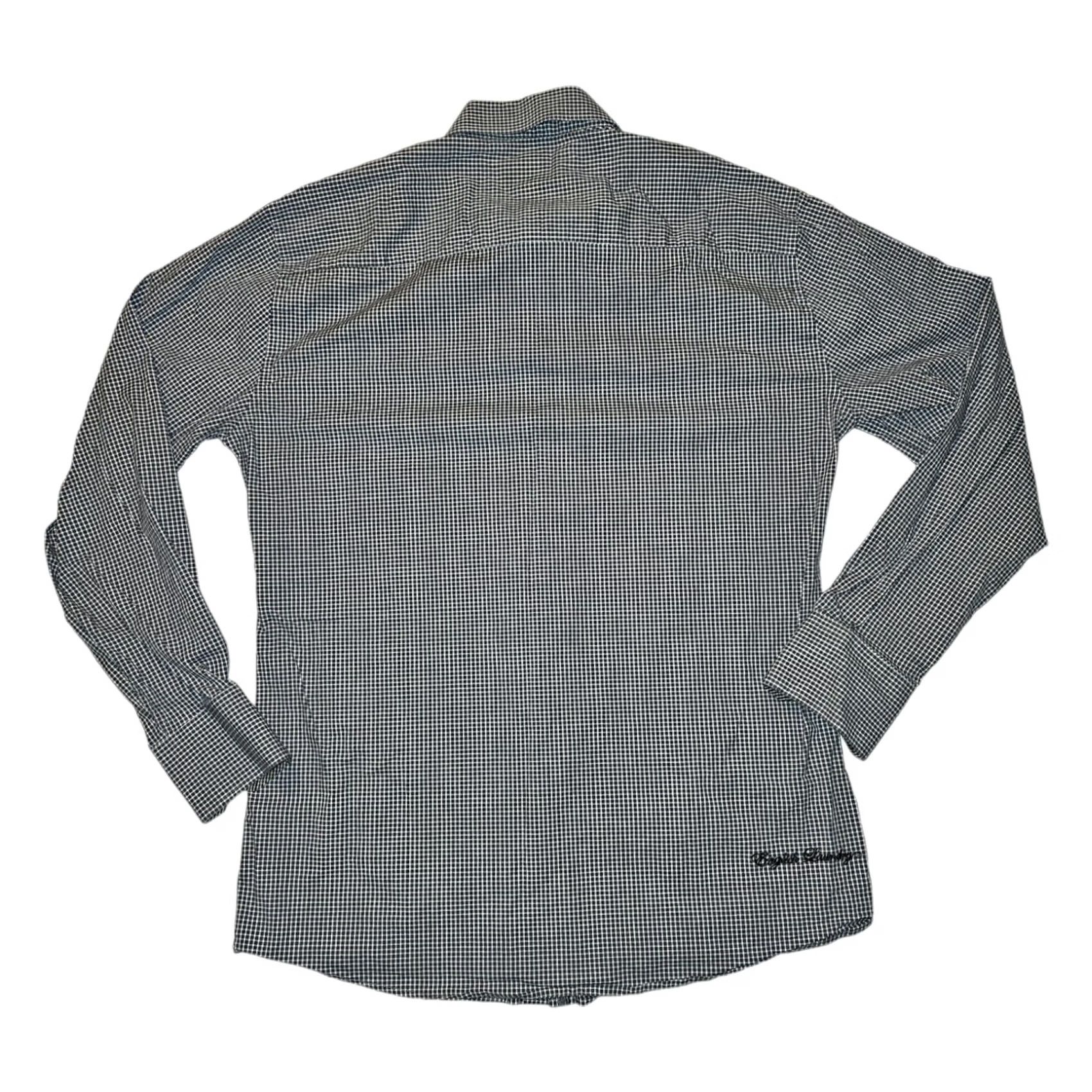 English Laundry English Laundry Shirt Mens 36 Gray Button Long Sleeve Men Check Embroidered Size US M / EU 48-50 / 2 - 7 Thumbnail