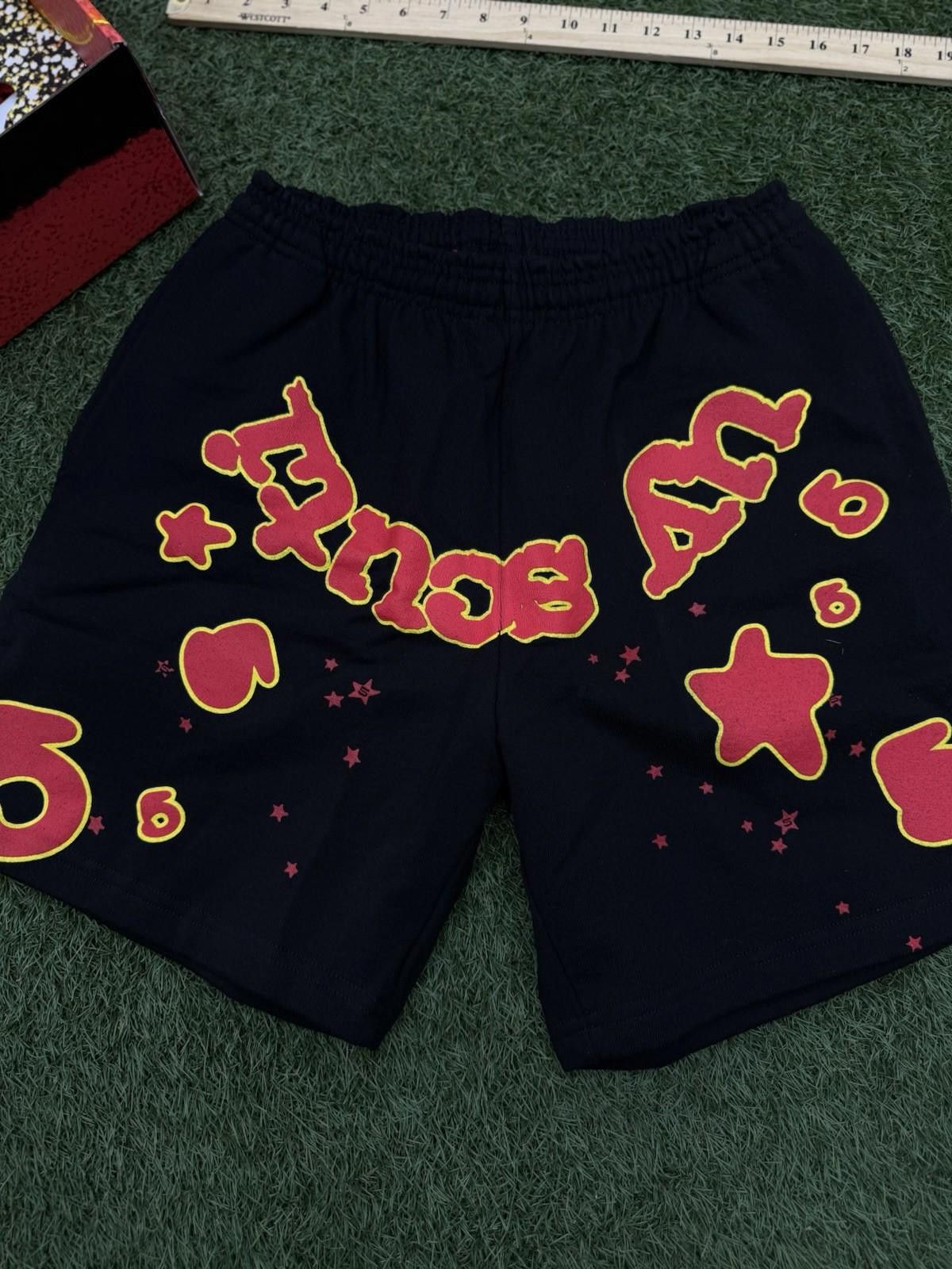 Sp5der Sp5der OG Web V2 Phantom Sweatshort “Black Red” 2025 (Small) Size US 30 / EU 46 - 3 Thumbnail