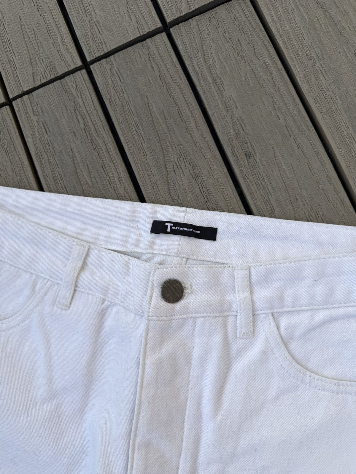 T by Alexander Wang T by Alexander Wang White Skinny Jeans Sample Pair Men’s 31 Size US 31 - 3 Thumbnail