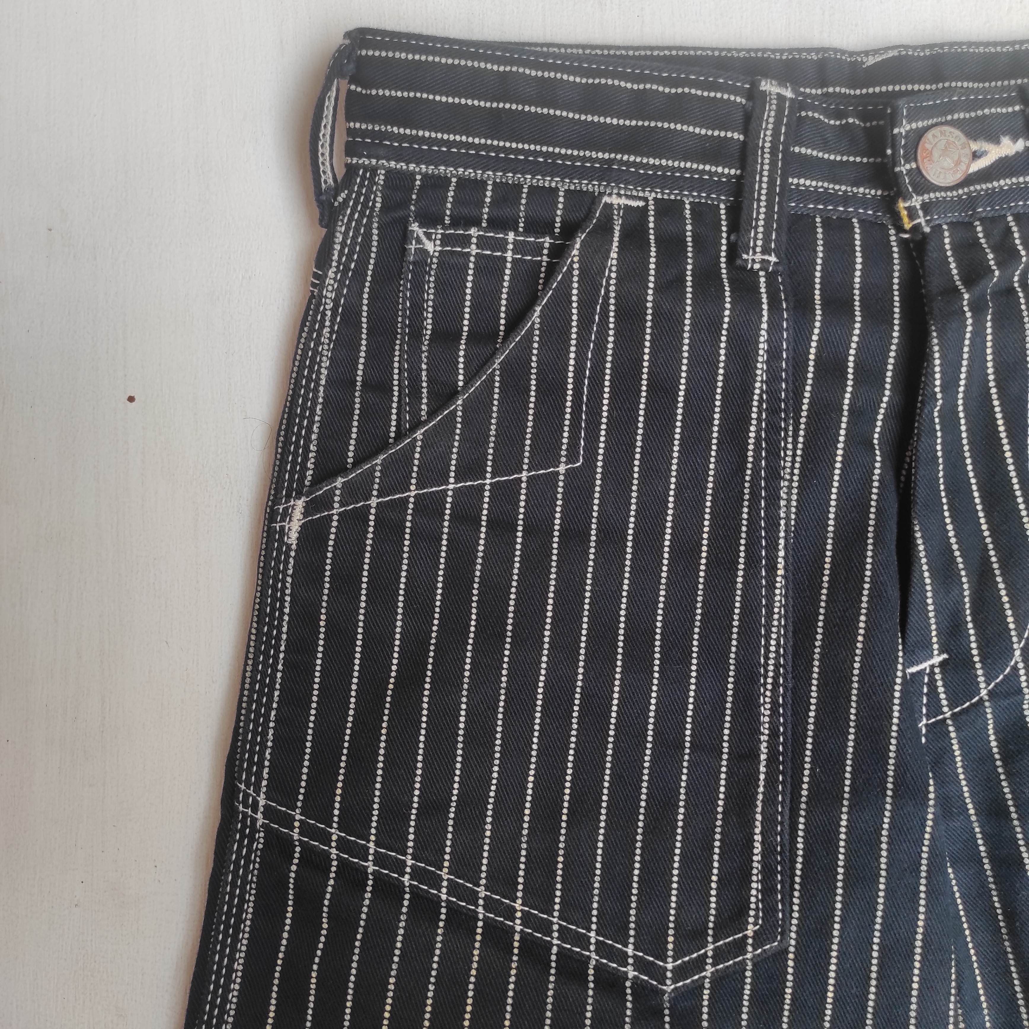 Vanson Leathers Vanson Leather Carpenter Hickory Stripe Pants Size US 30 / EU 46 - 14 Thumbnail