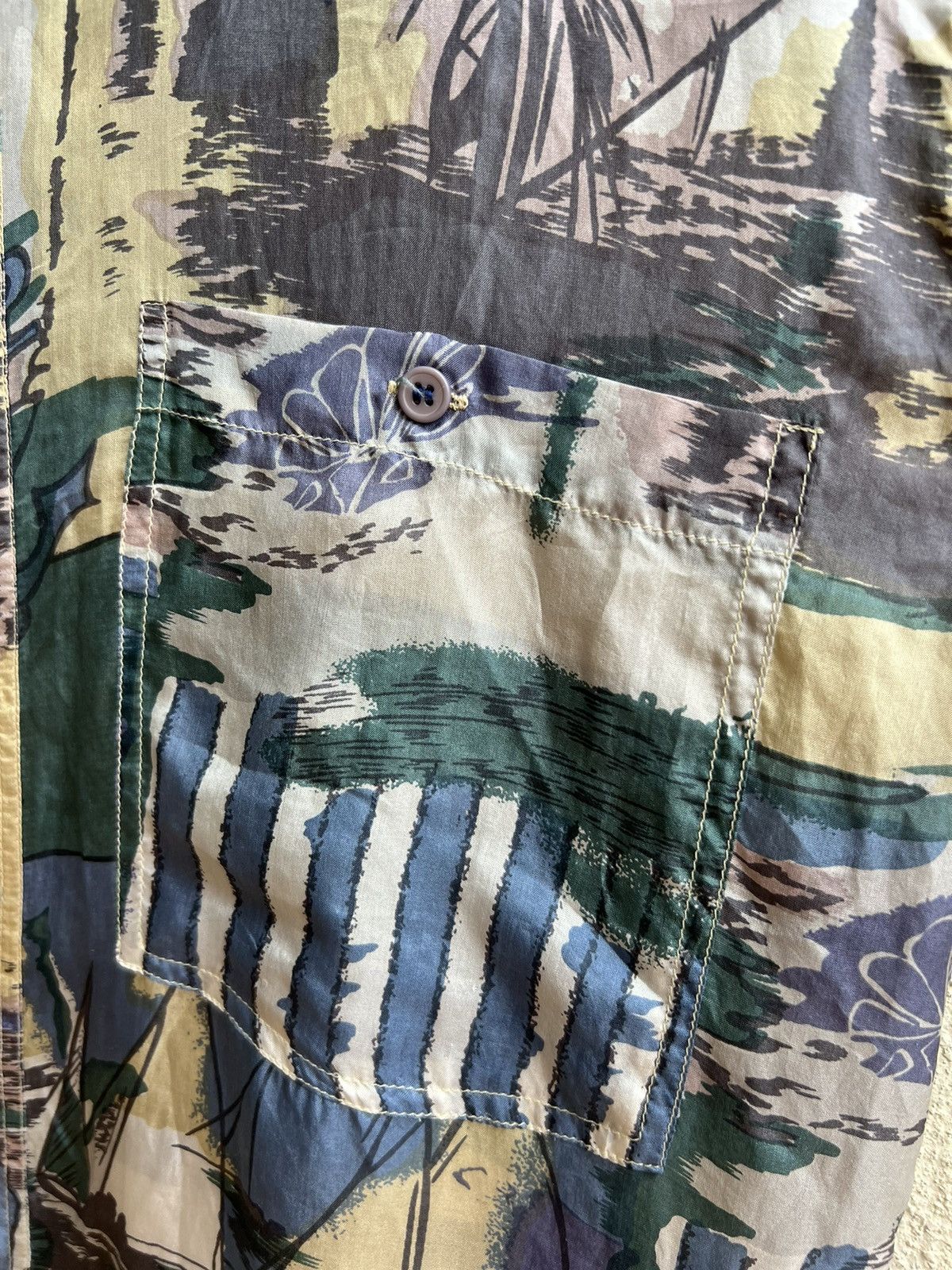 Vintage RARE! Vintage 90s PURE 100% Silk Oversized Hawaiian Shirt Size US M / EU 48-50 / 2 - 7 Thumbnail