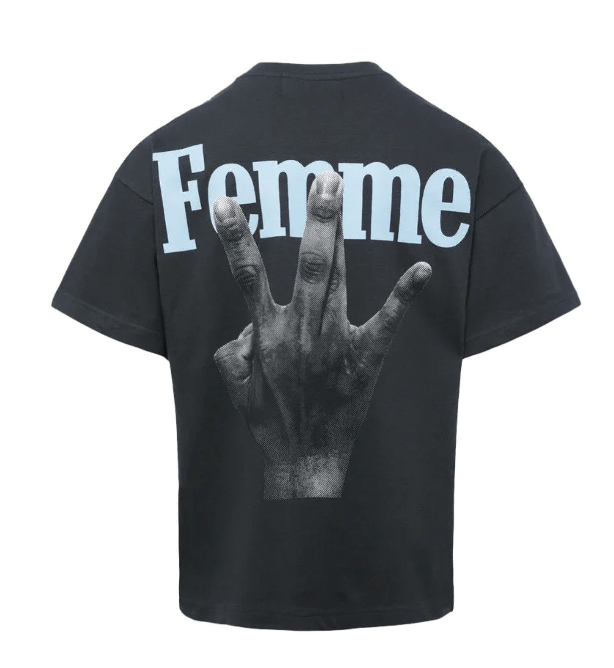 Designer × Homme + Femme La ⚡️ Homme Femme LA Twisted Fingers Tee Shirt Size XL ⚡️ Size US XL / EU 56 / 4 - 1 Thumbnail